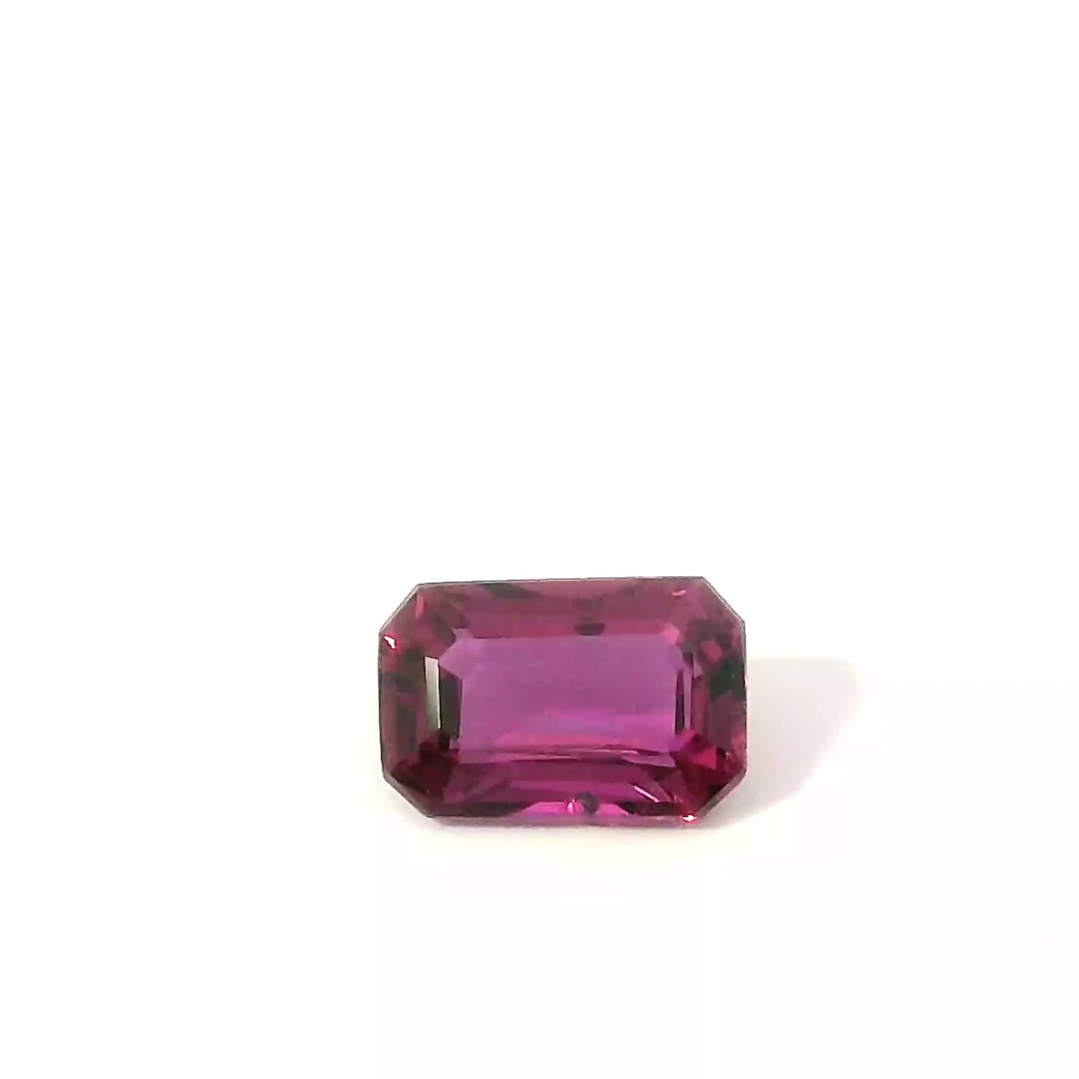 0.58ct Emerald Natural Ruby (Colour Red, Clarity Eye Clean, Cut Faceted)