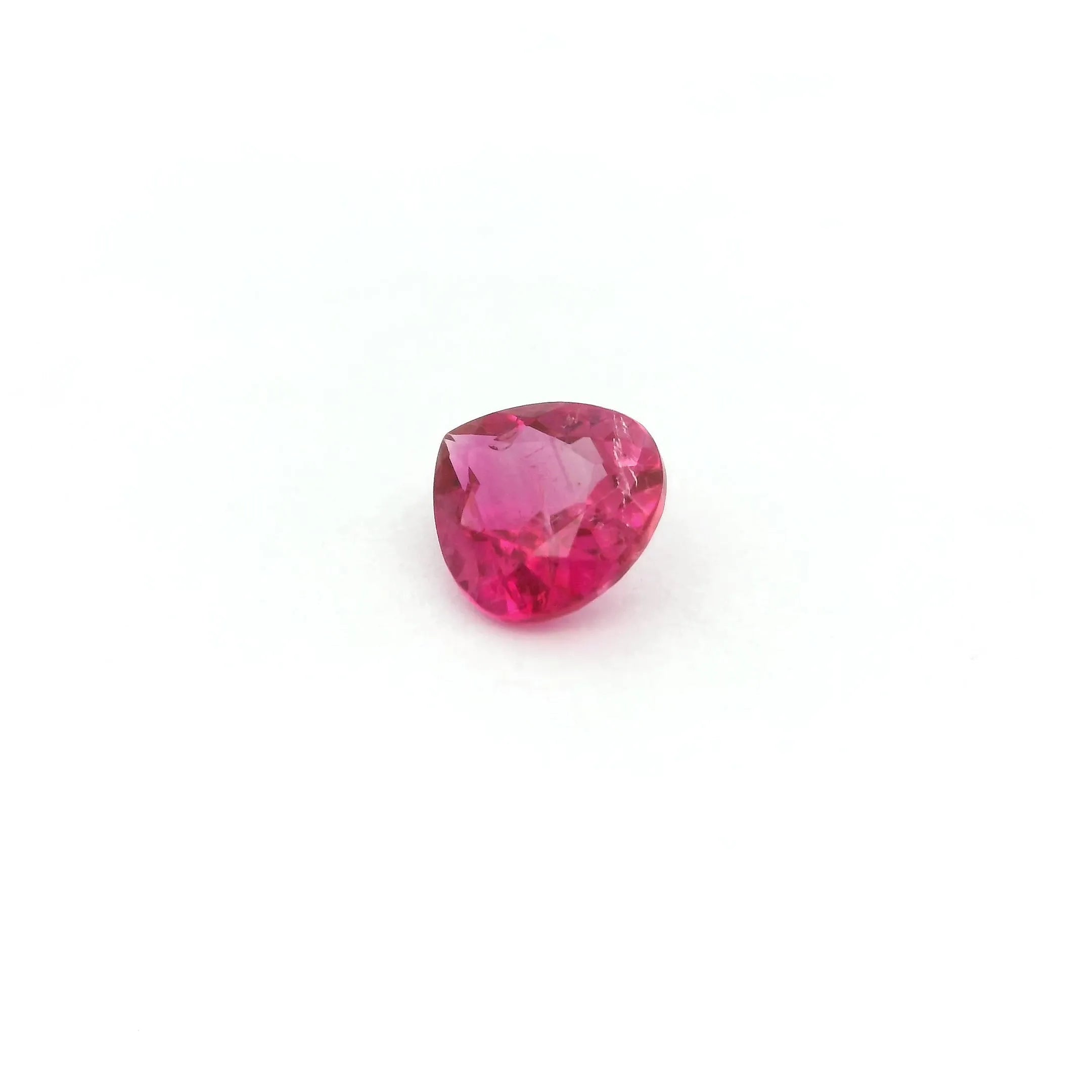 0.60ct Heart Natural Tourmaline (Colour Pink, Clarity Slightly Included, Cut Faceted)