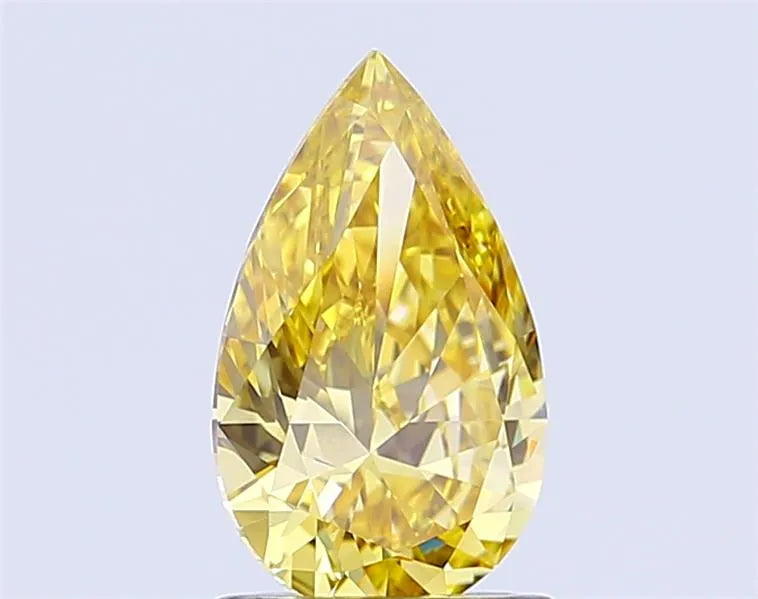 1.57ct Pear Lab Grown Diamond (Colour Fancy Intense Yellow, Clarity VVS2, IGI Certified)