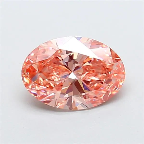 1.58ct Oval Lab Grown Diamond (Colour Fancy Vivid Pink, Clarity VVS2, IGI Certified)