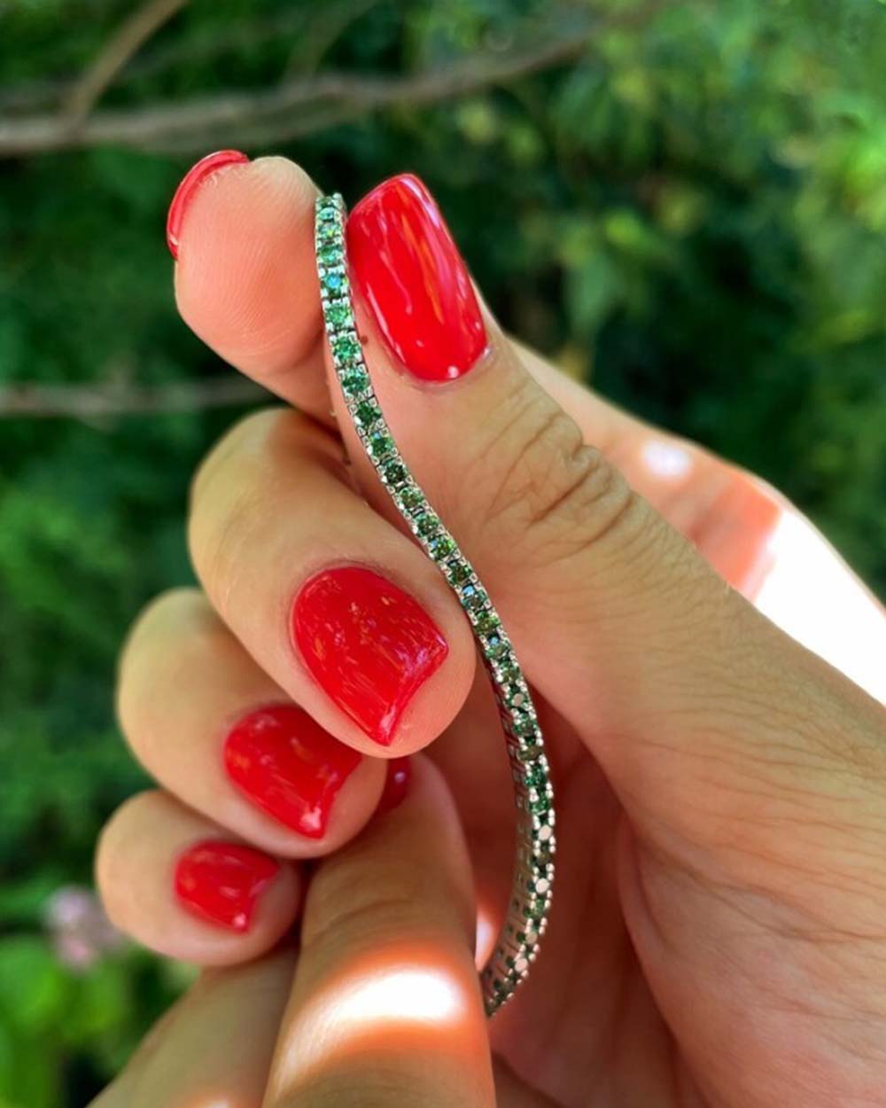 Bratara Tennis Green Forest