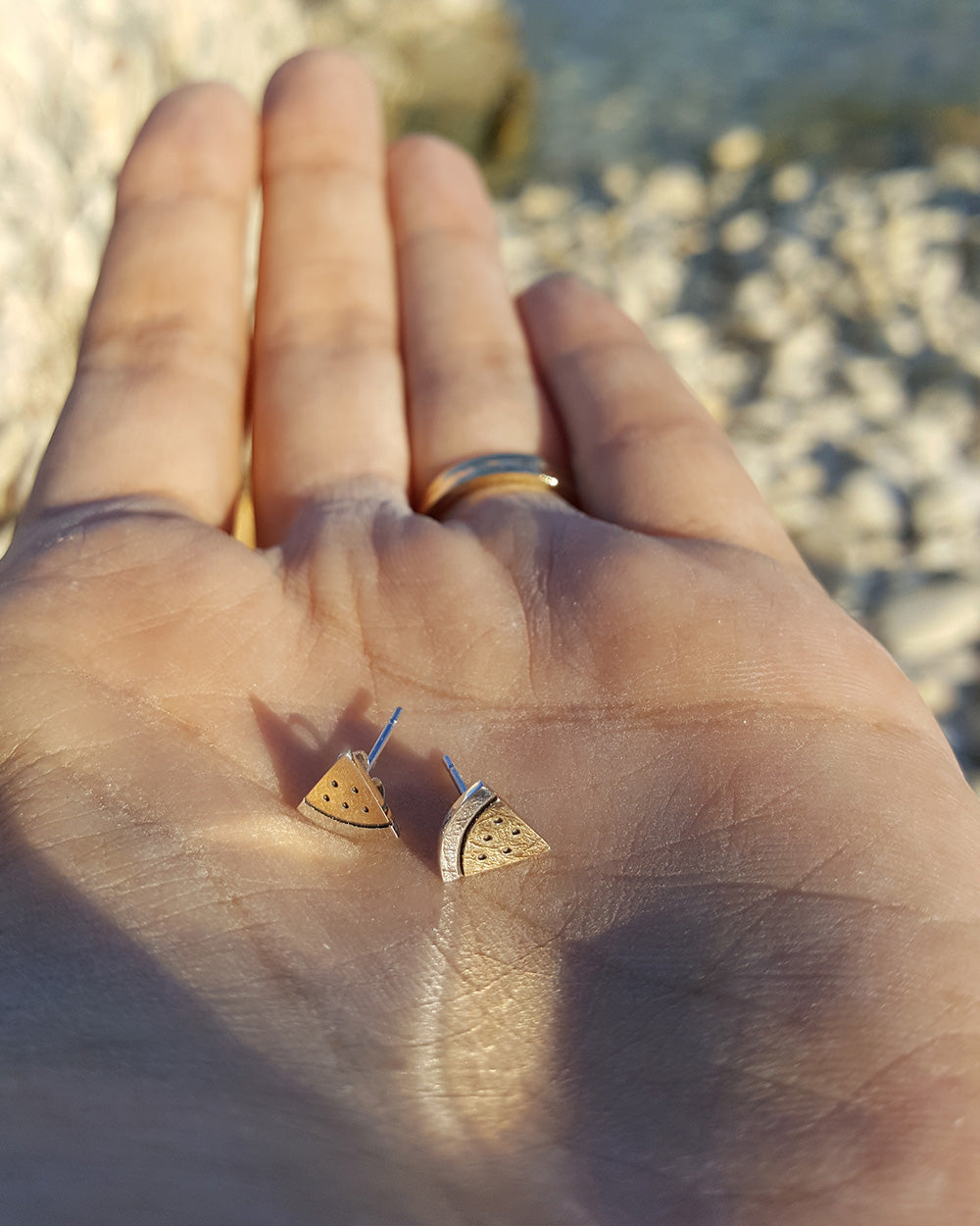 Cercei Mini White And Pink Watermelon