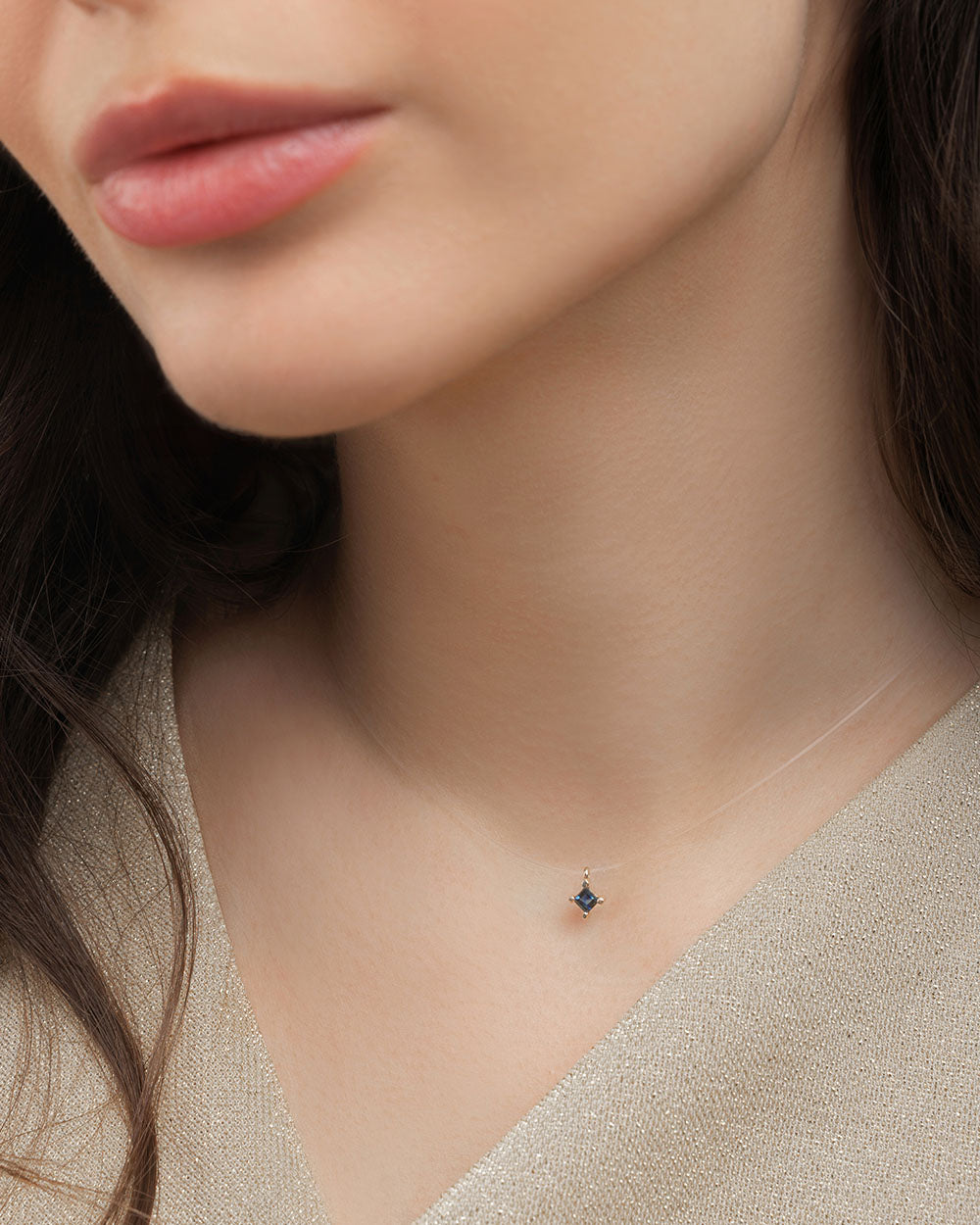 Colier guta Night Sky cu safir