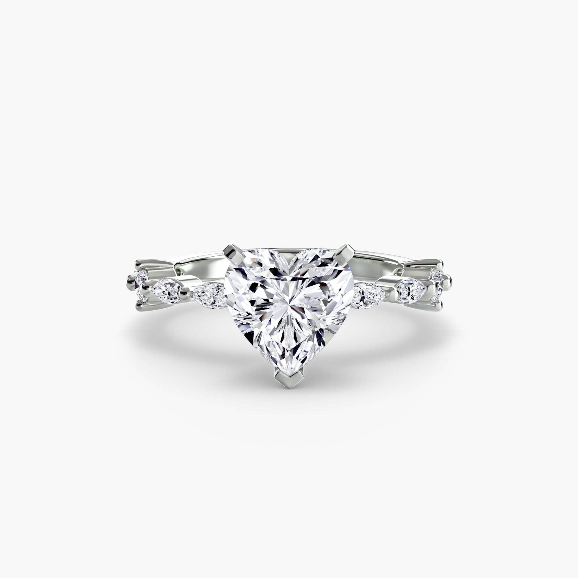 Inel de logodna Solitaire with Eternity Pavé I