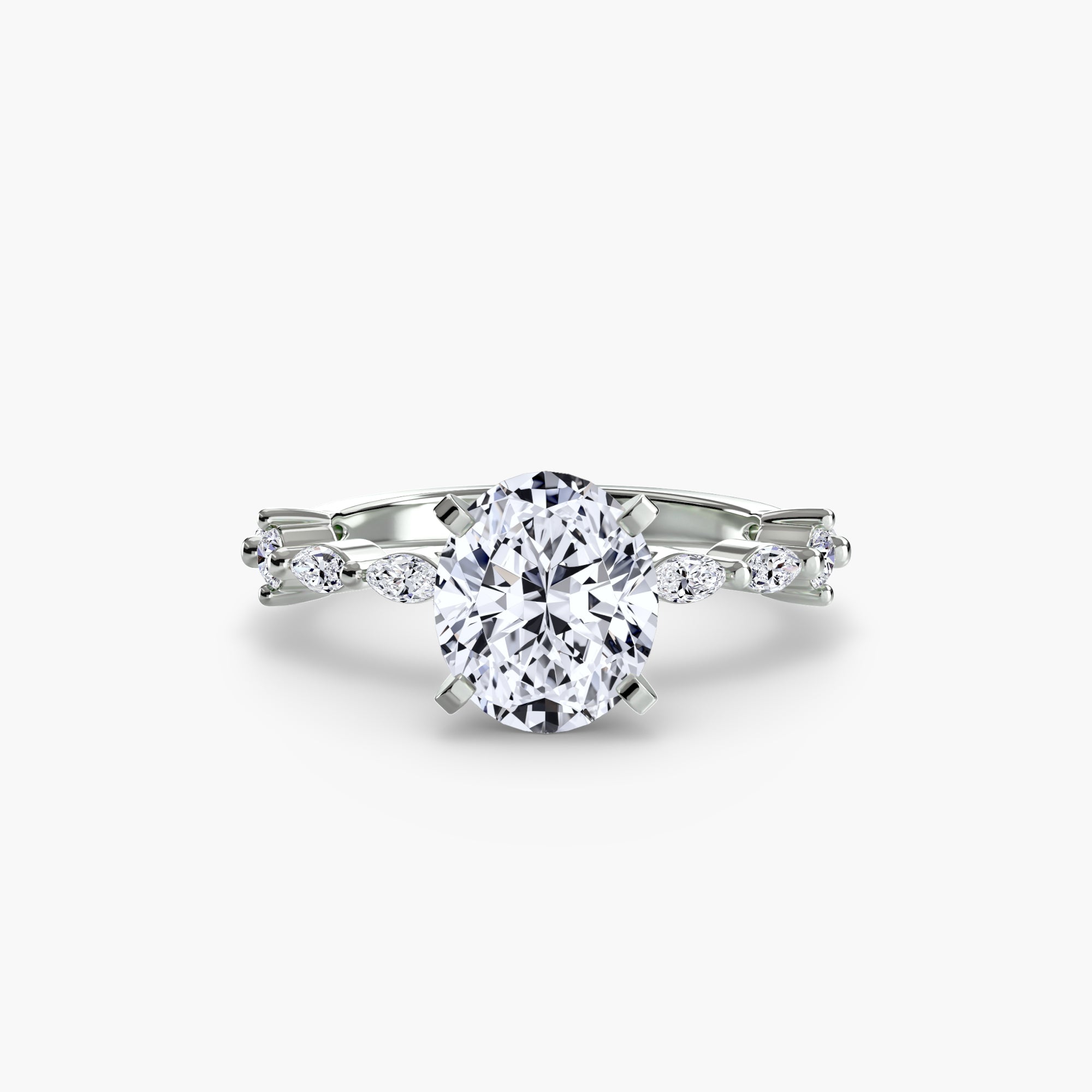 Inel de logodna Solitaire with Eternity Pavé I