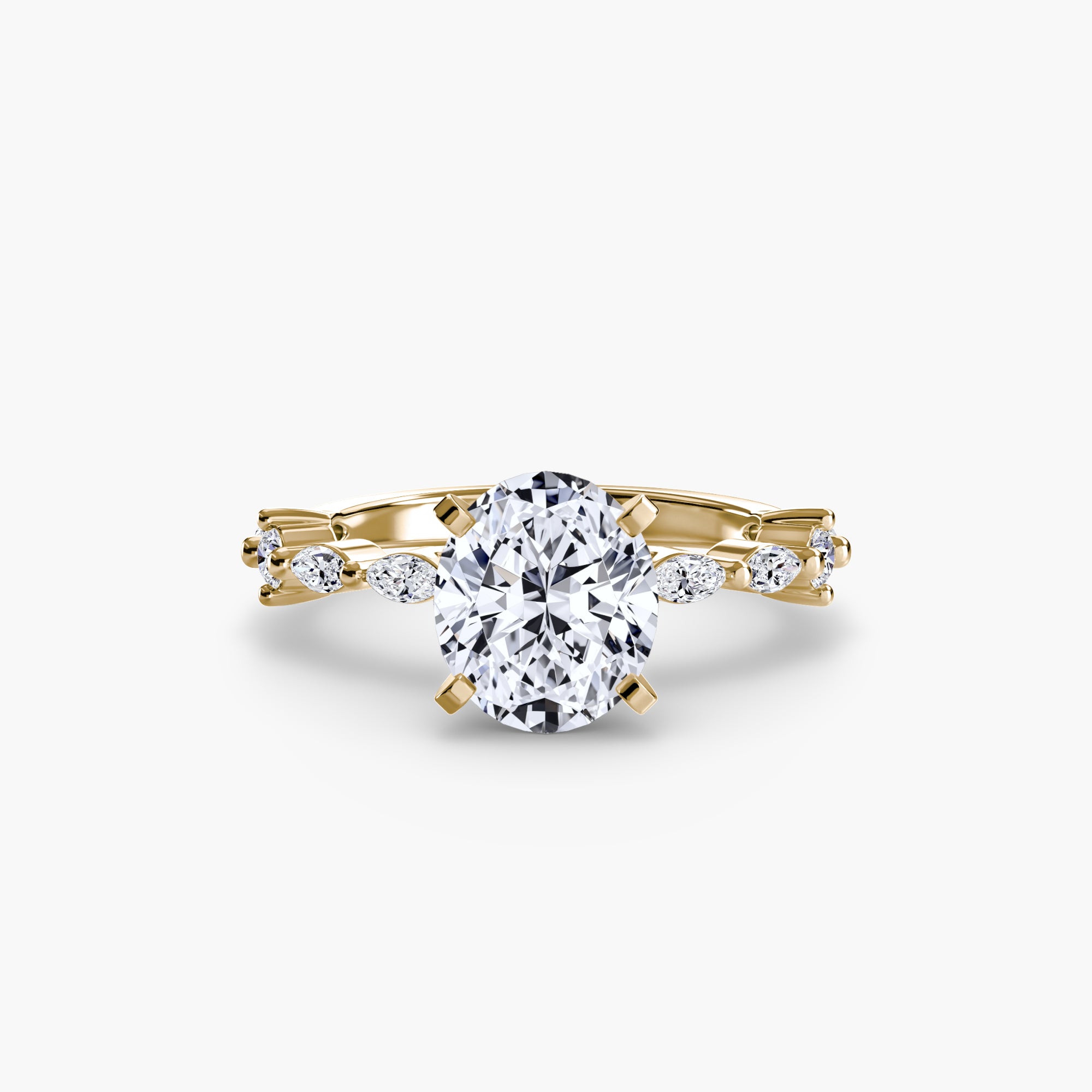 Inel de logodna Solitaire with Eternity Pavé I