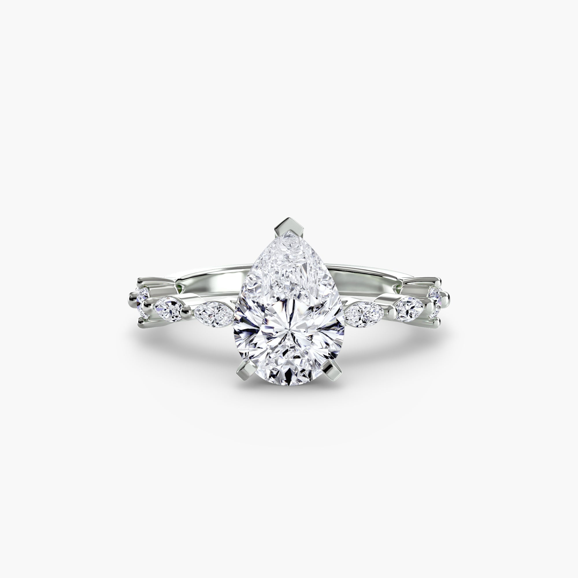 Inel de logodna Solitaire with Eternity Pavé I