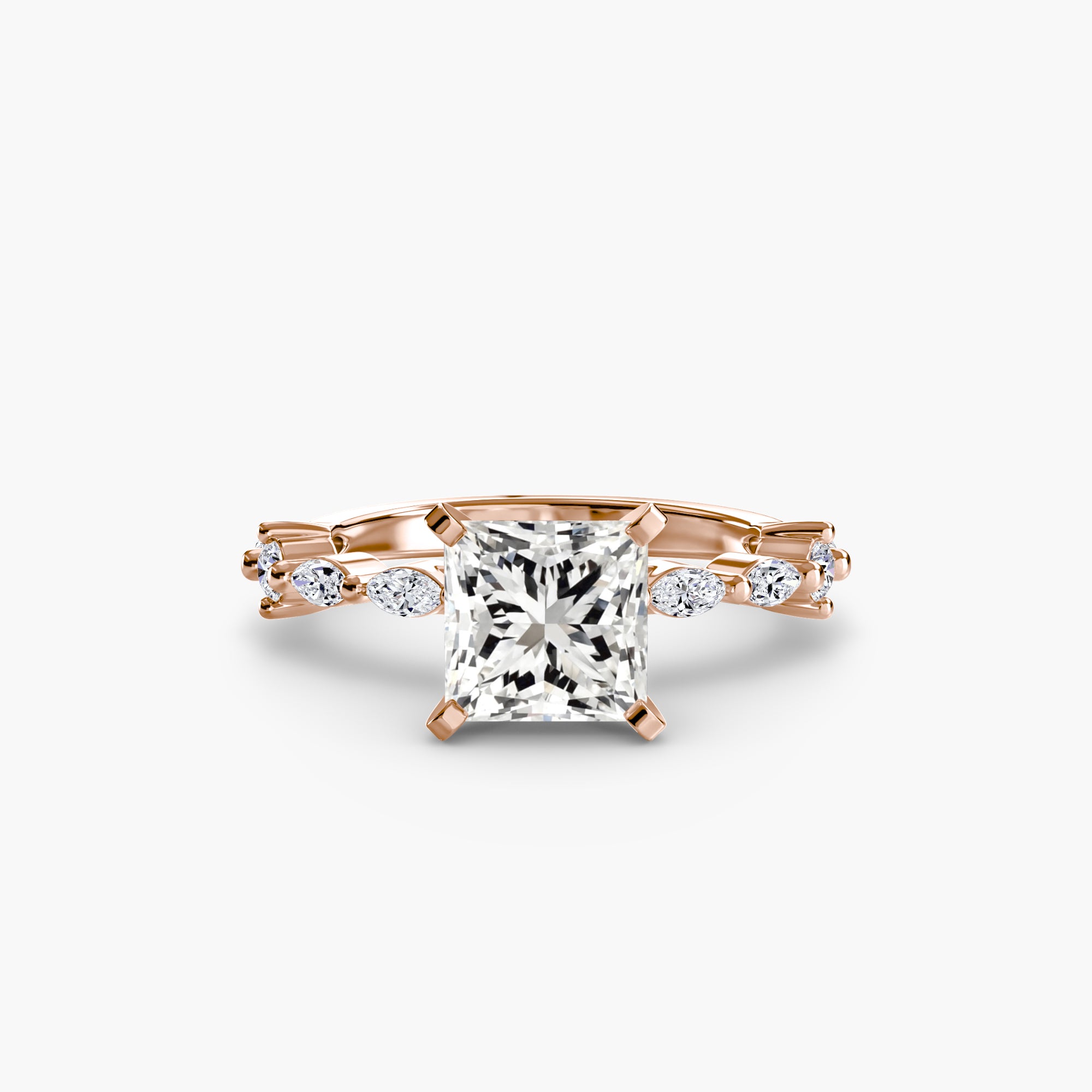 Inel de logodna Solitaire with Eternity Pavé I