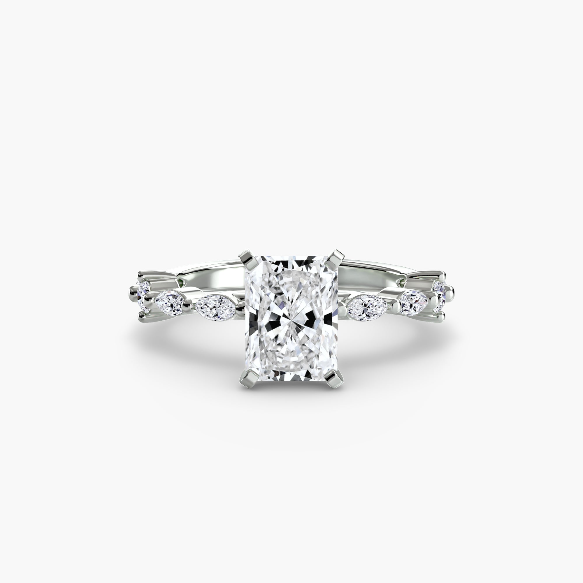 Inel de logodna Solitaire with Eternity Pavé I