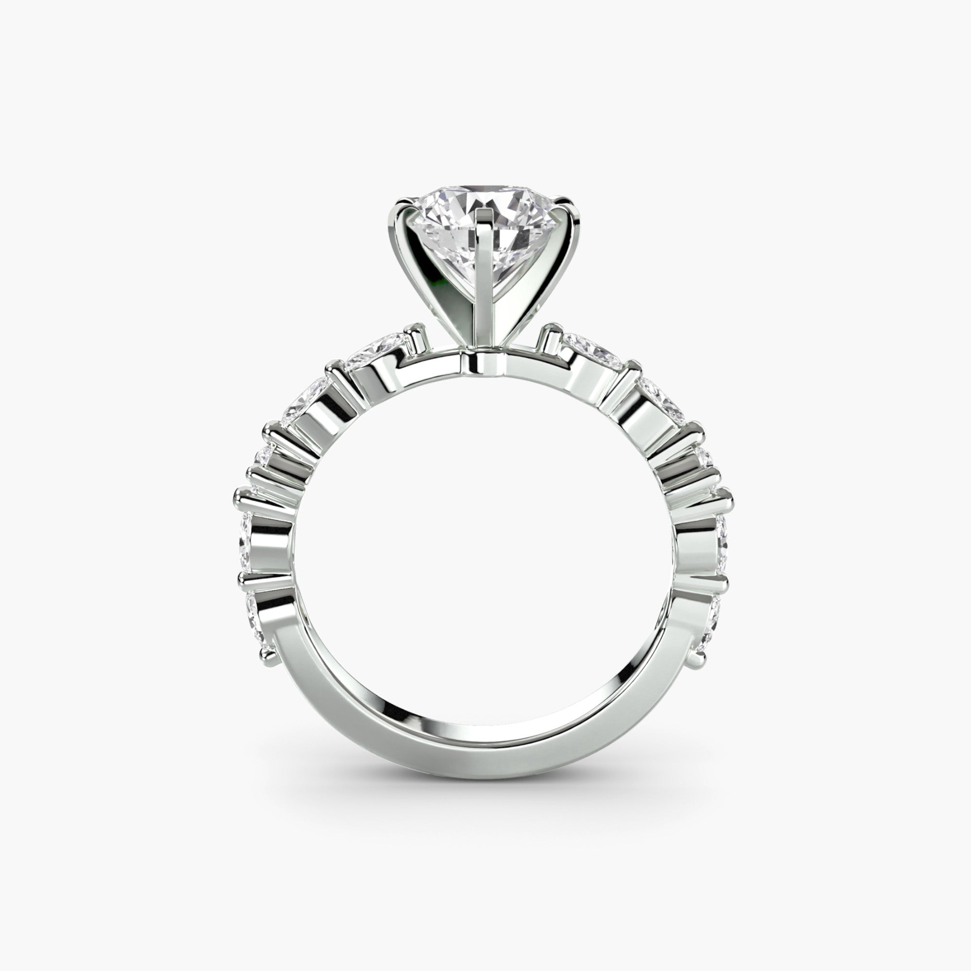 Inel de logodna Solitaire with Eternity Pavé I
