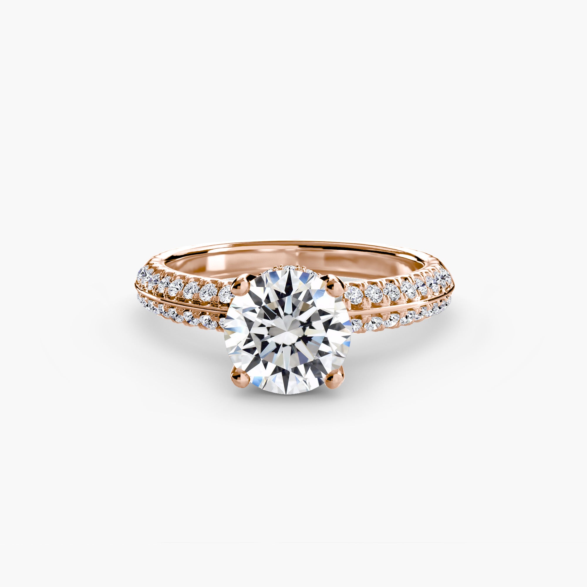Inel de logodna Solitaire with Pavé I