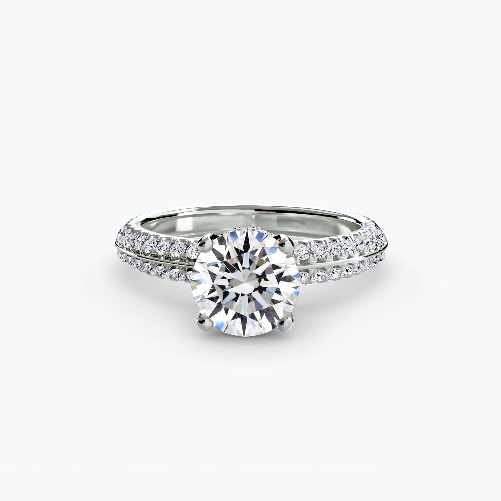 Inel de logodna Solitaire with Pavé I
