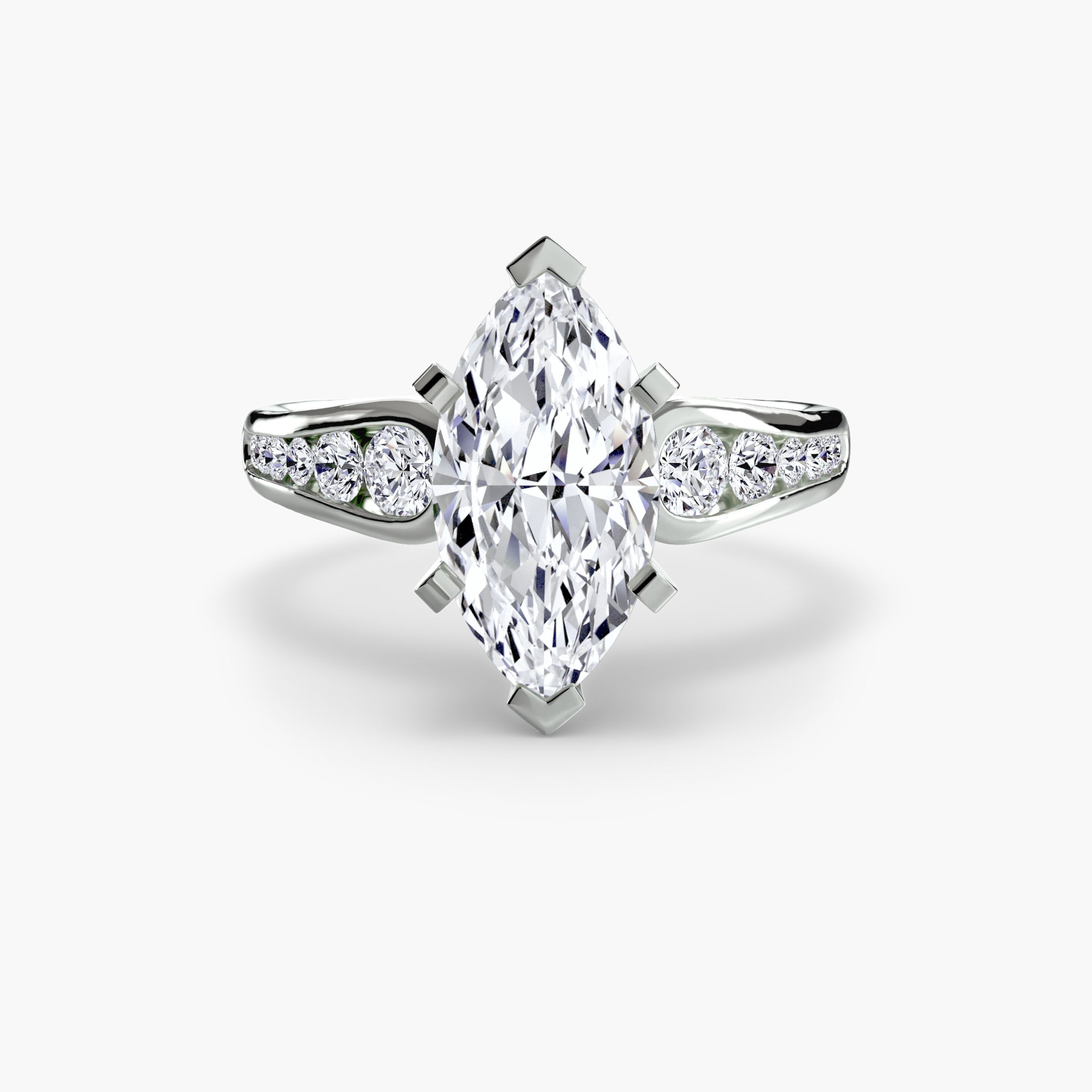 Inel de logodna Solitaire with Pavé II