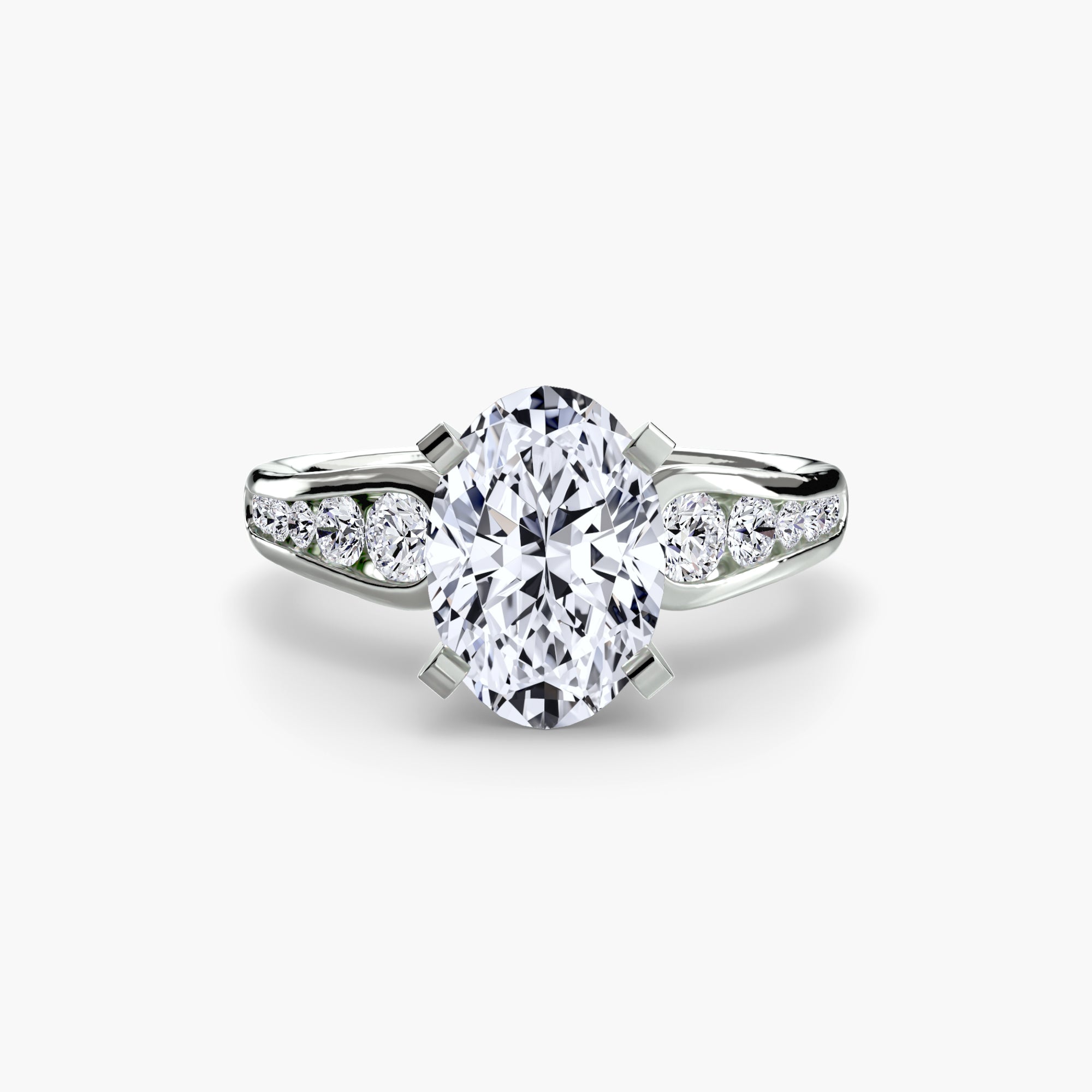 Inel de logodna Solitaire with Pavé II