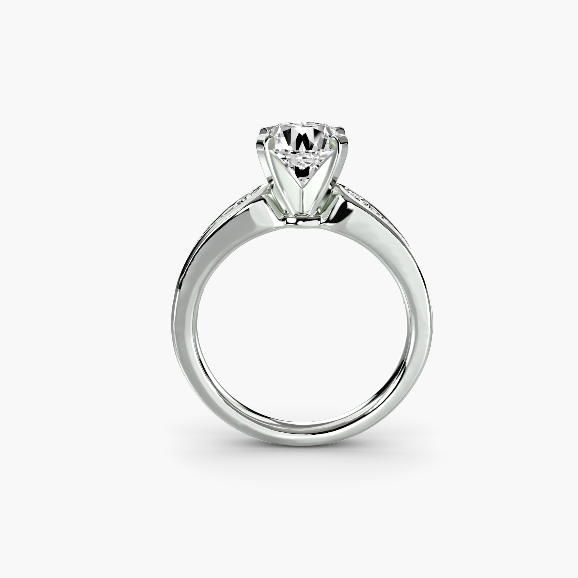 Inel de logodna Solitaire with Pavé II