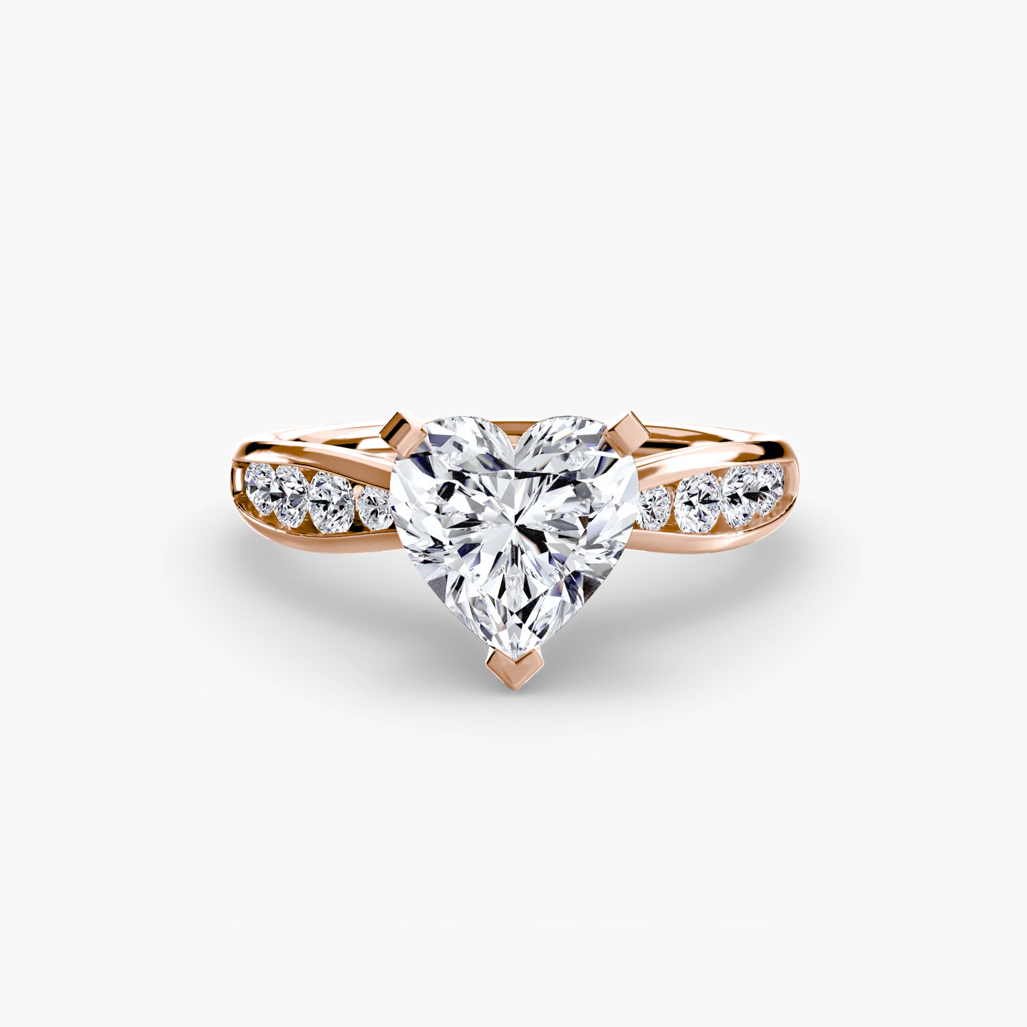 Inel de logodna Solitaire with Pavé III