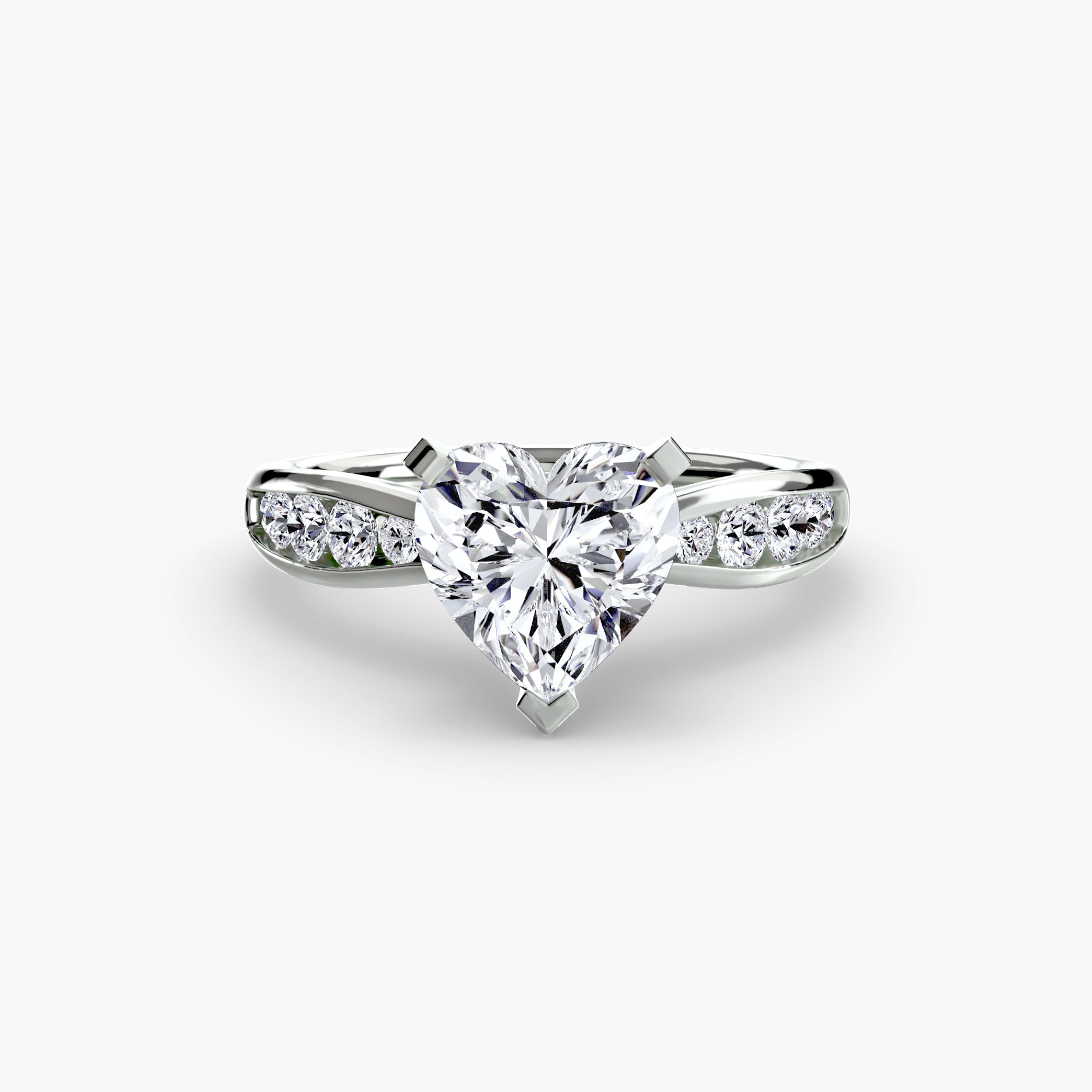 Inel de logodna Solitaire with Pavé III