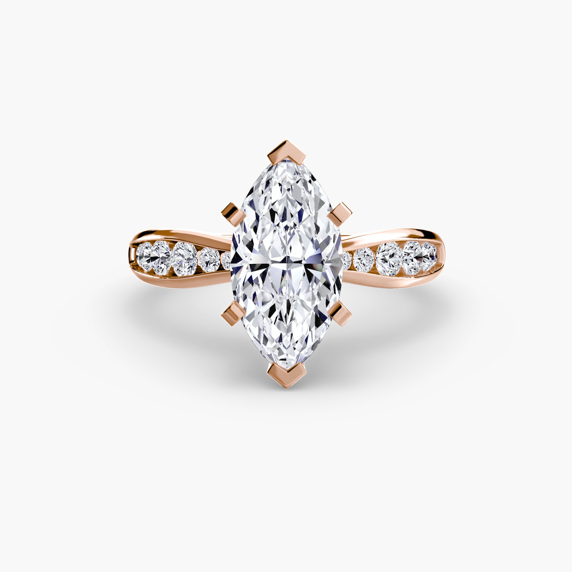 Inel de logodna Solitaire with Pavé III