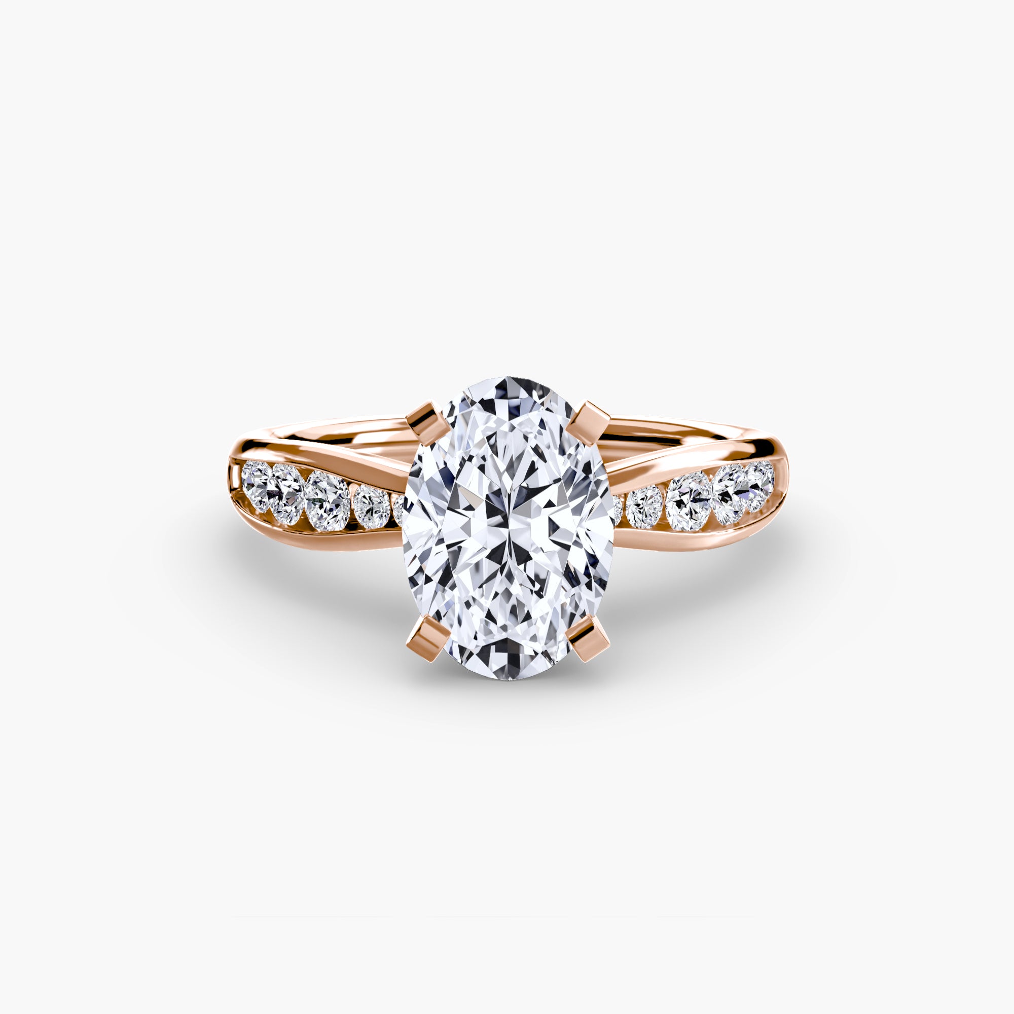 Inel de logodna Solitaire with Pavé III
