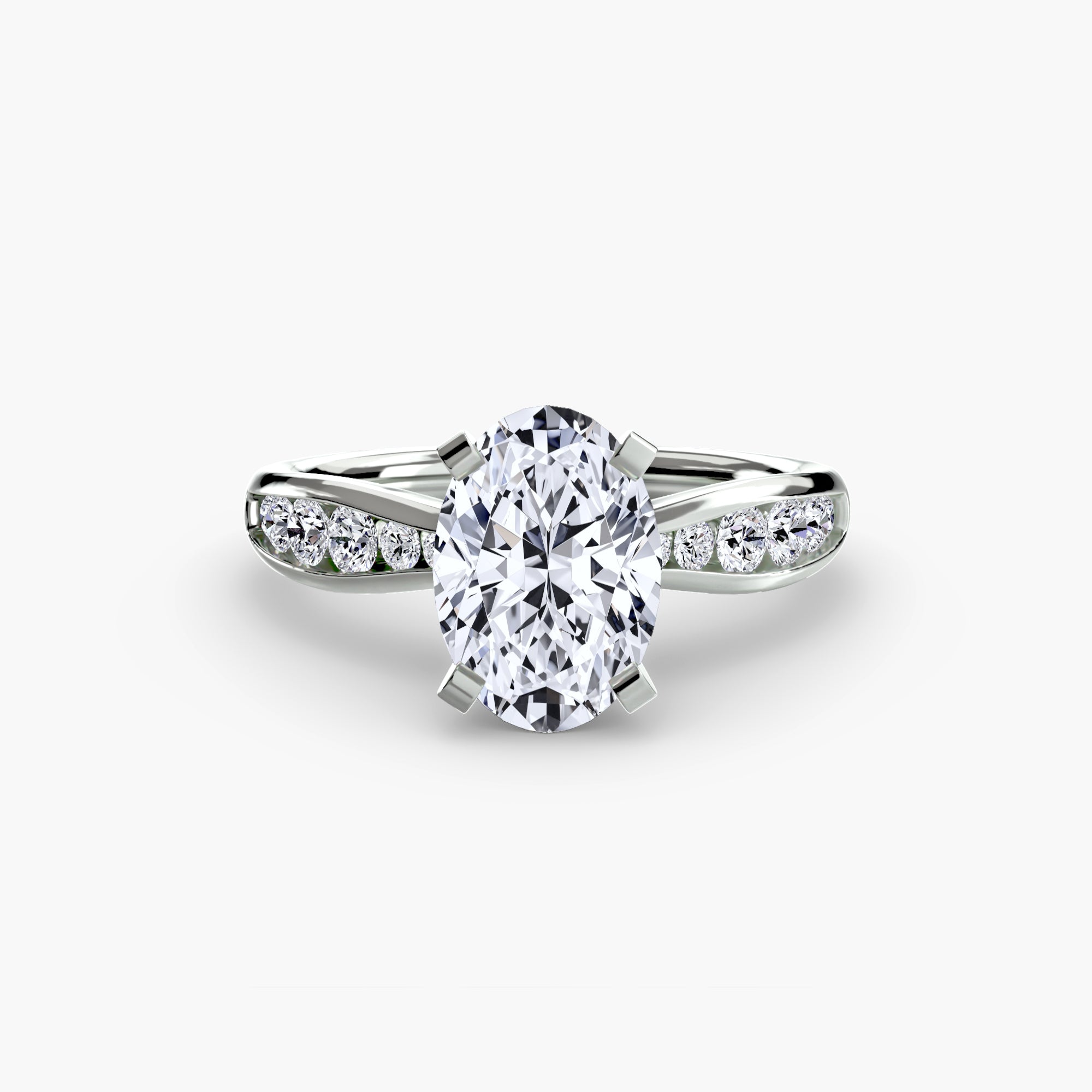 Inel de logodna Solitaire with Pavé III