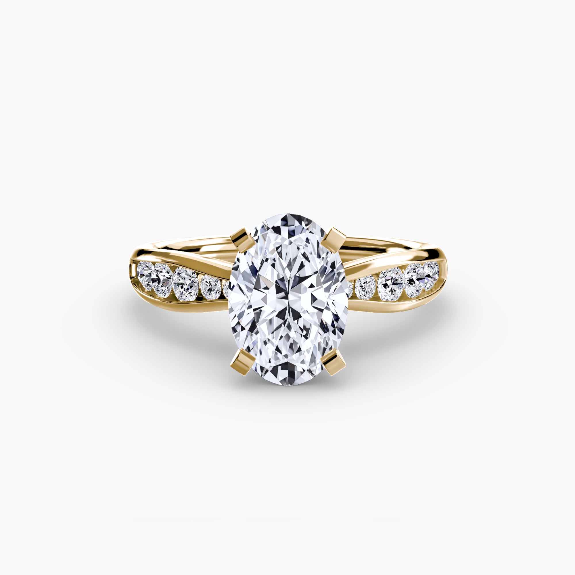 Inel de logodna Solitaire with Pavé III