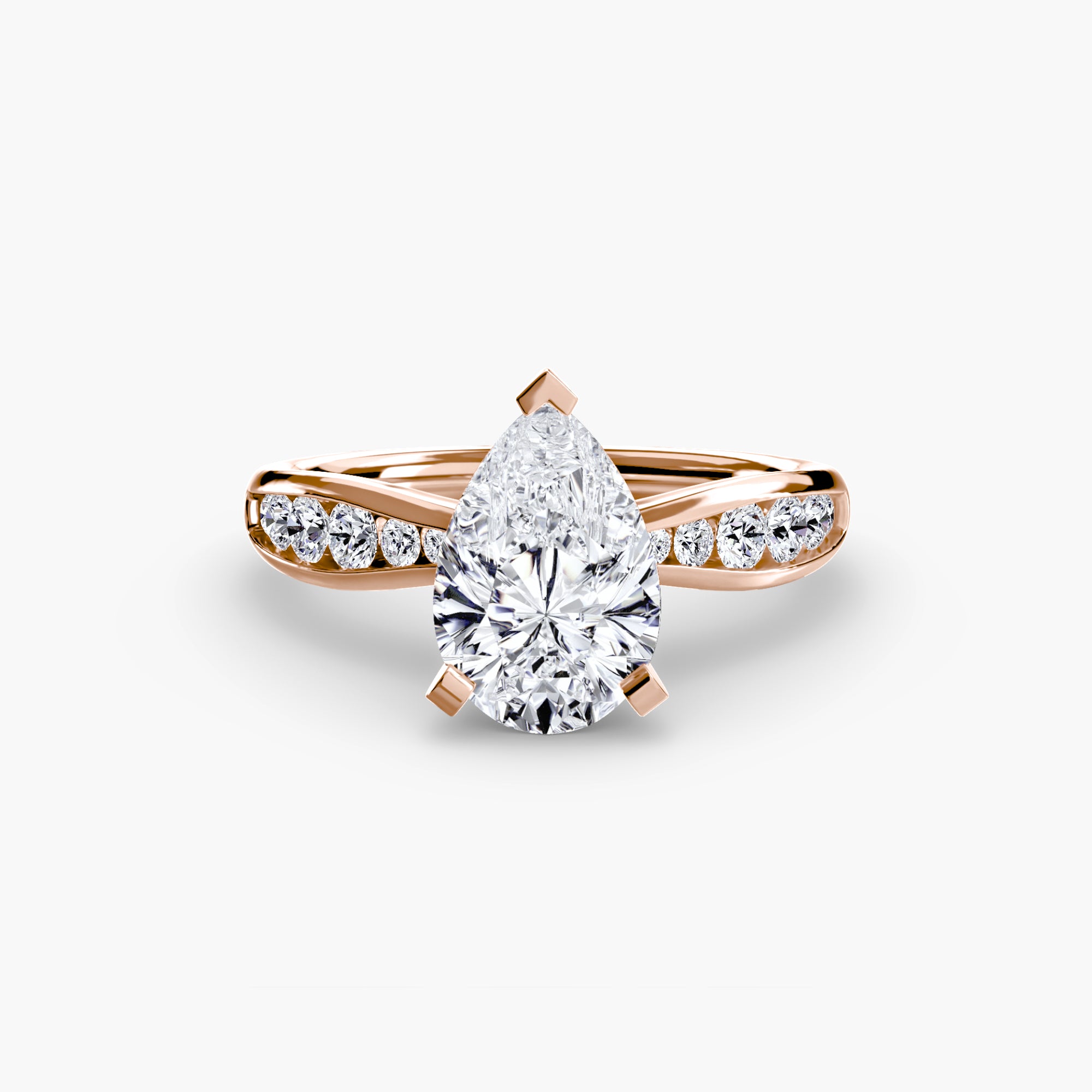 Inel de logodna Solitaire with Pavé III