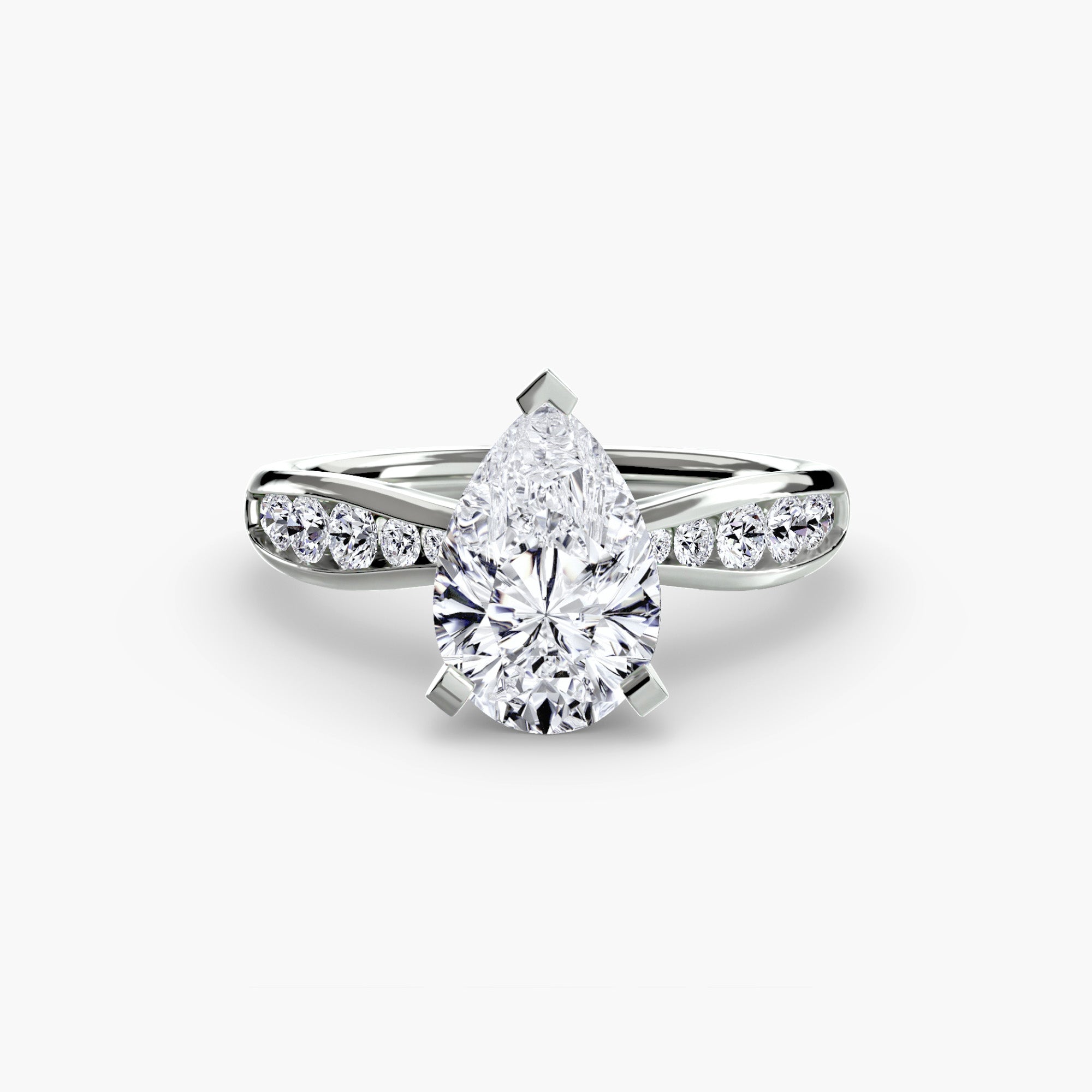 Inel de logodna Solitaire with Pavé III