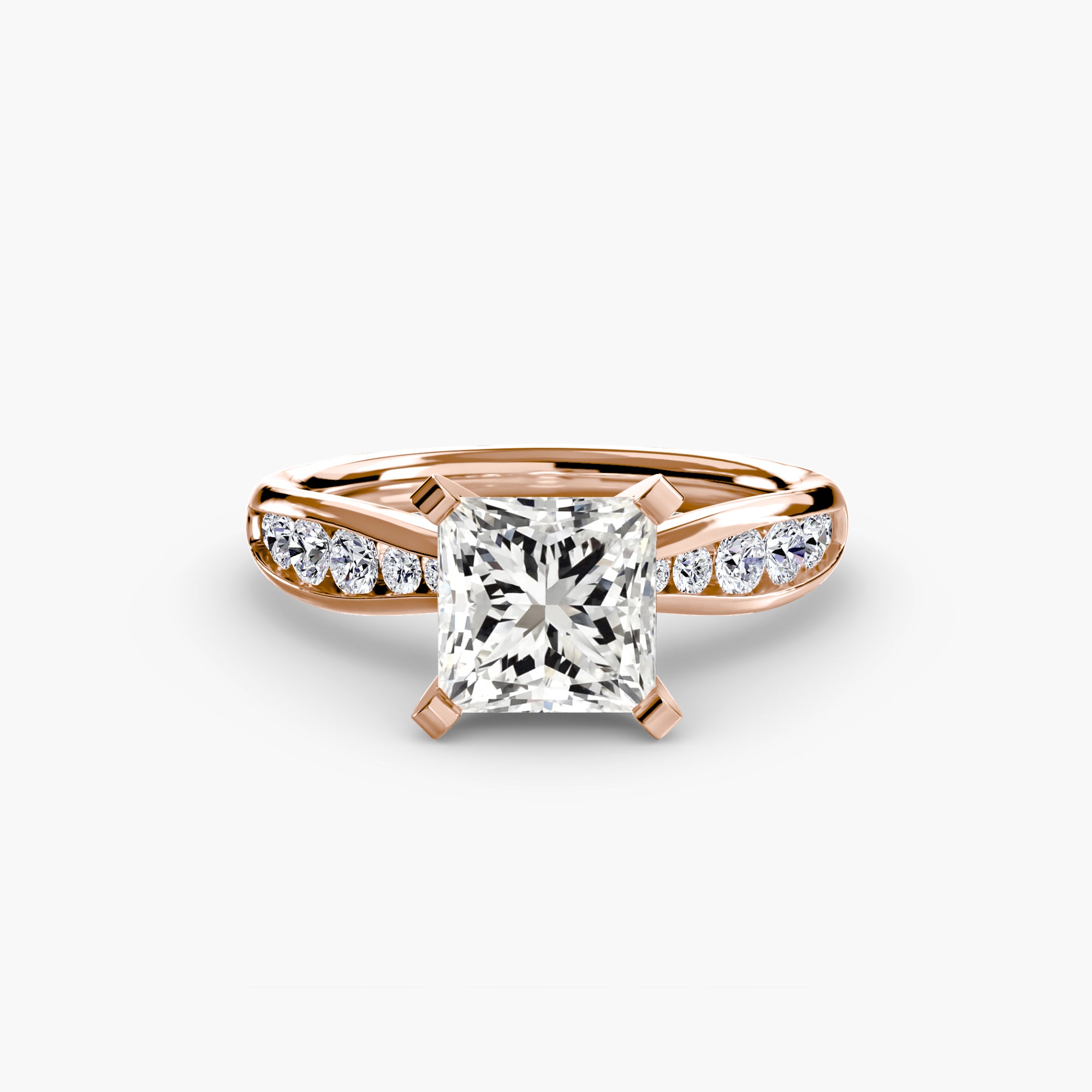 Inel de logodna Solitaire with Pavé III
