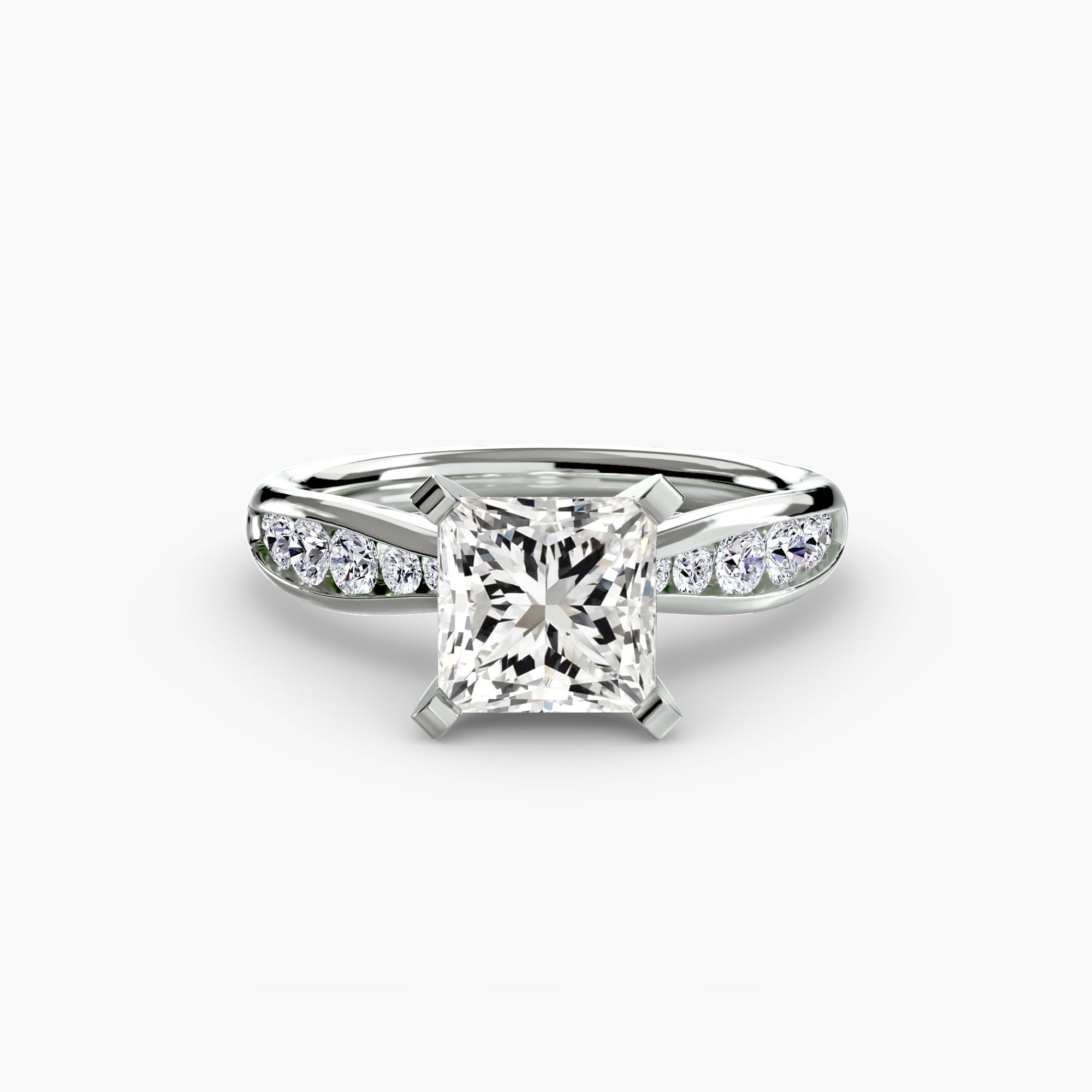 Inel de logodna Solitaire with Pavé III