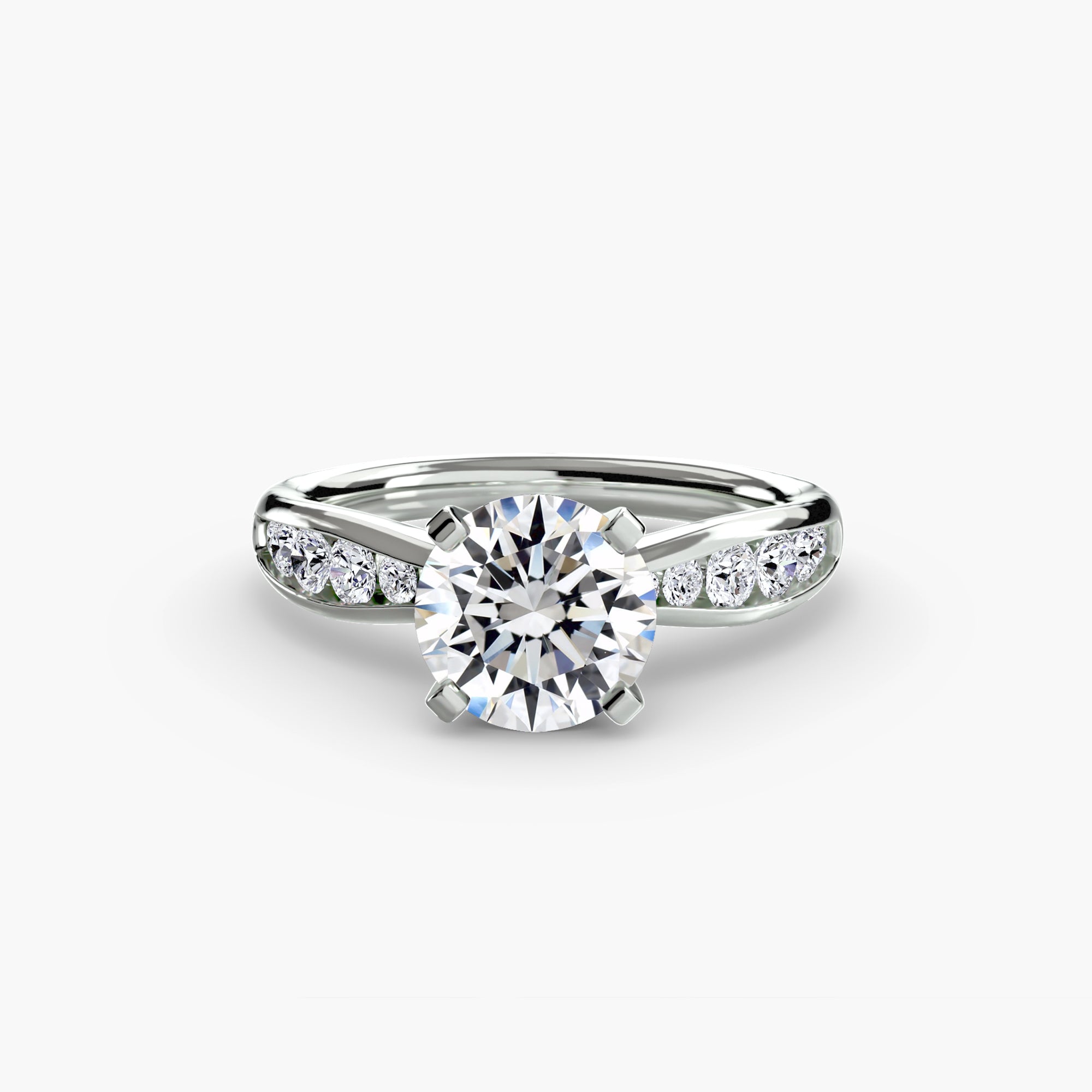 Inel de logodna Solitaire with Pavé III