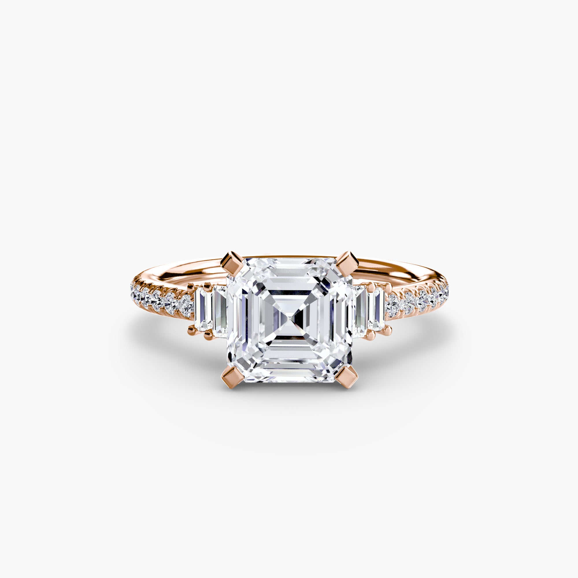 Inel de logodna Solitaire with Pavé IV
