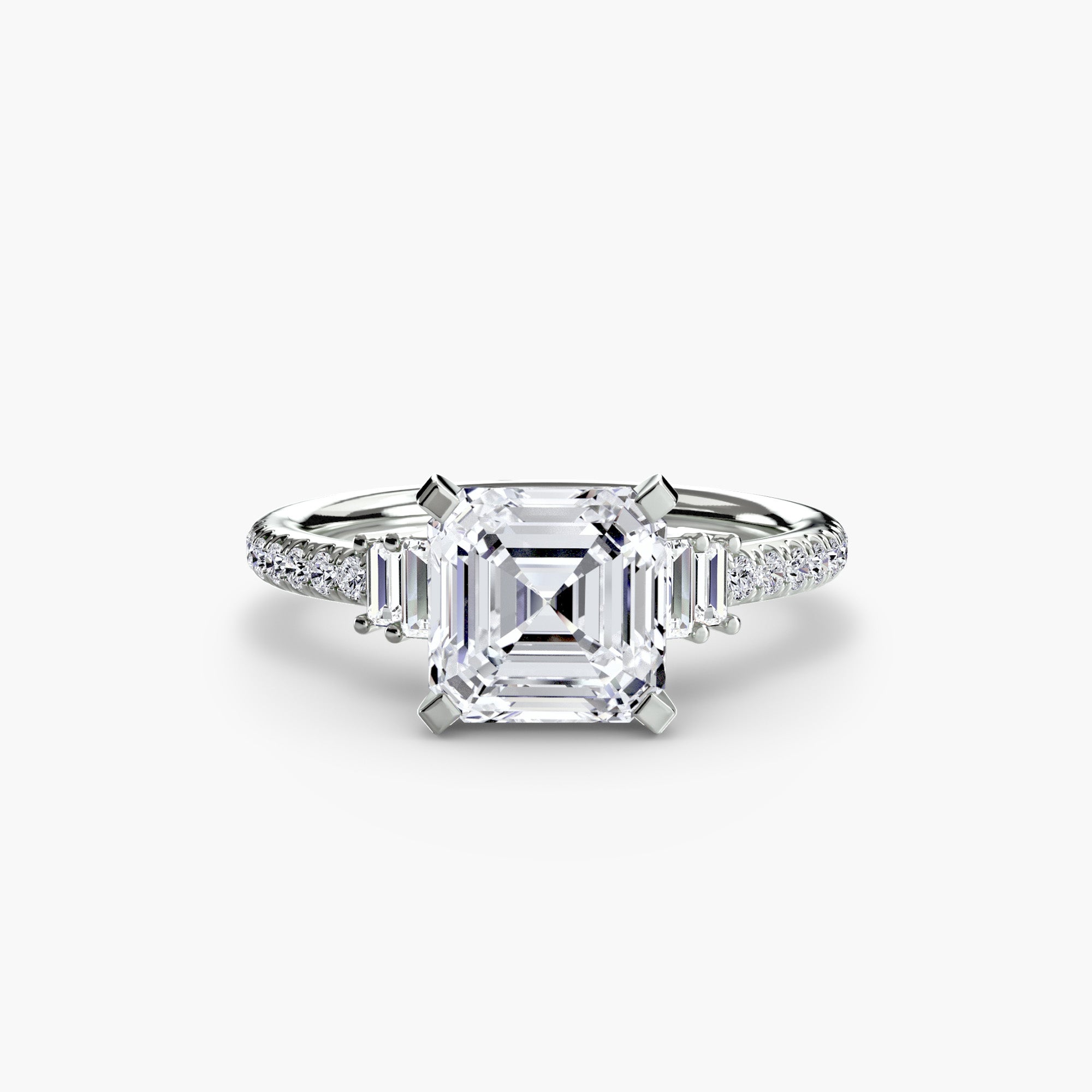 Inel de logodna Solitaire with Pavé IV