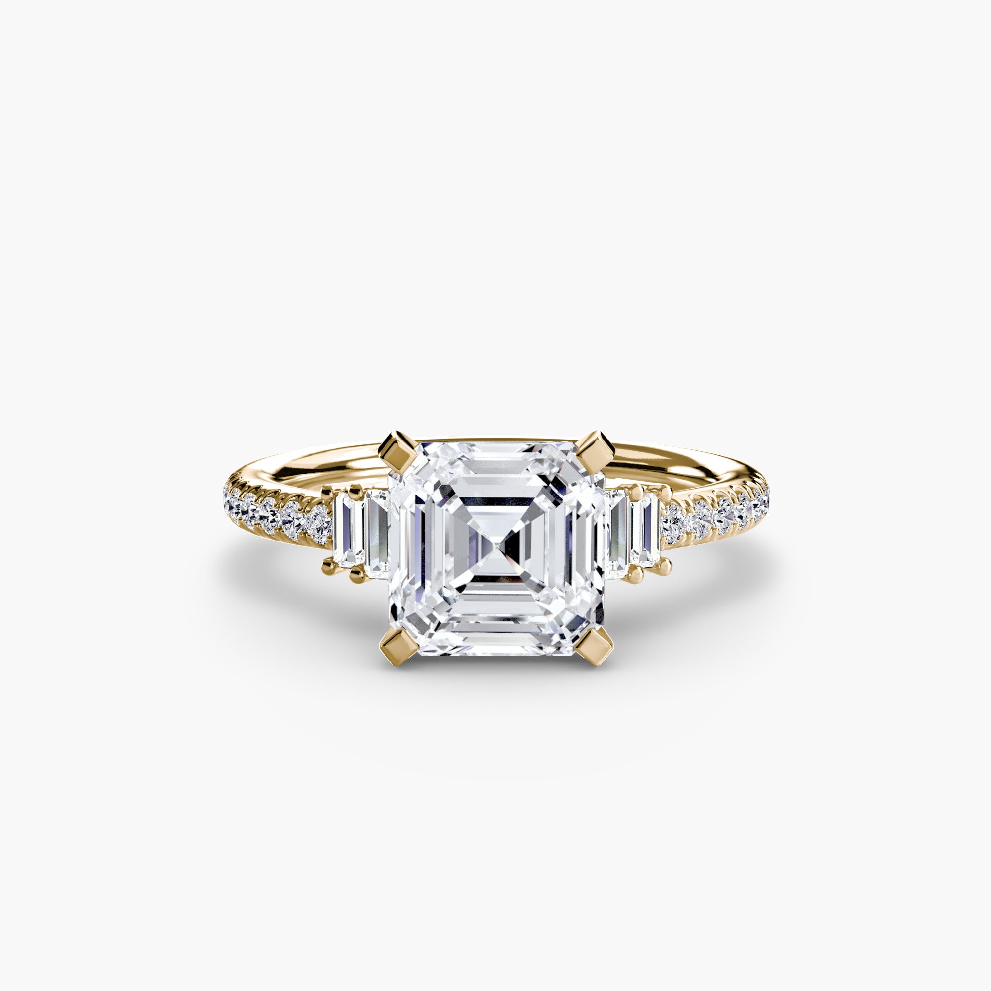 Inel de logodna Solitaire with Pavé IV