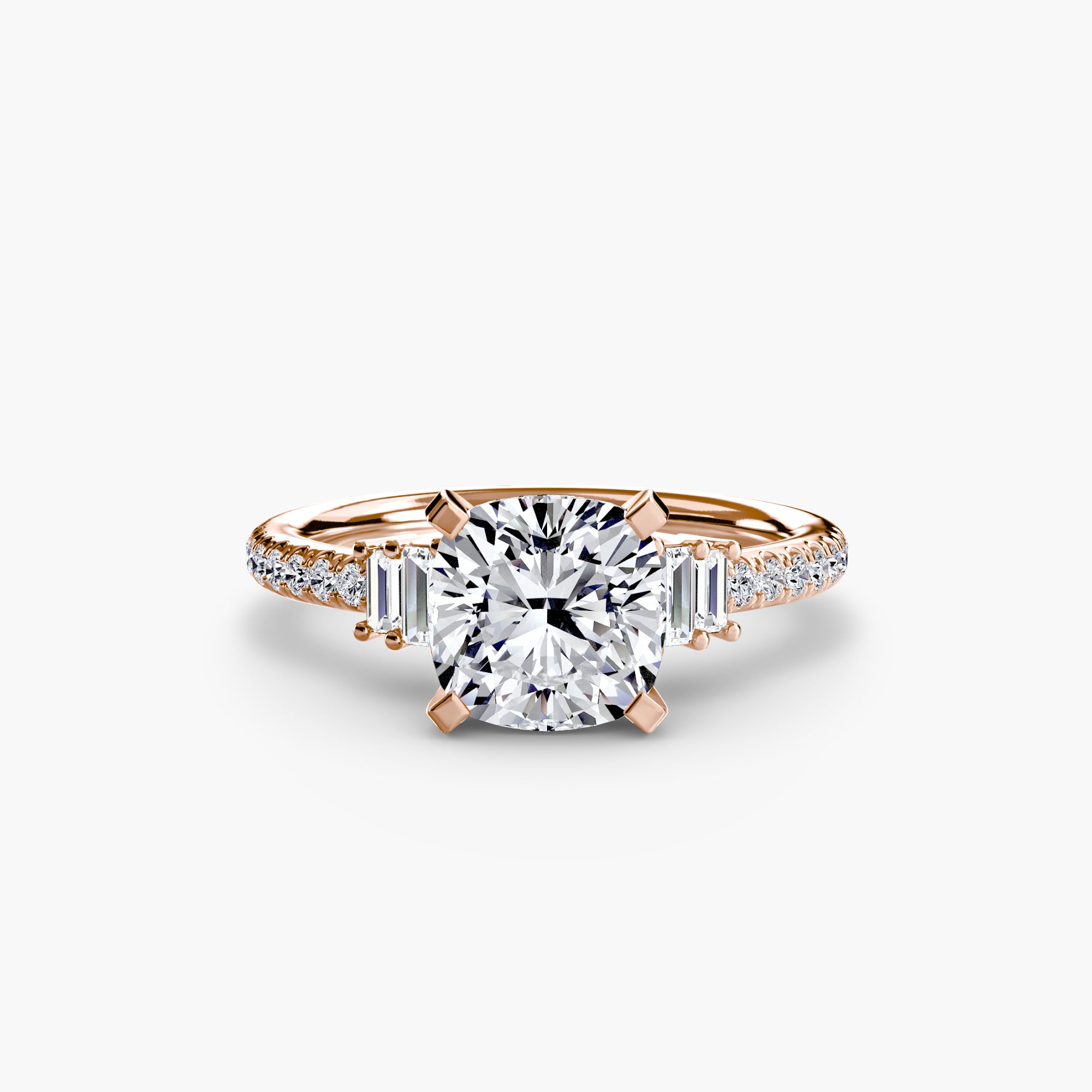 Inel de logodna Solitaire with Pavé IV