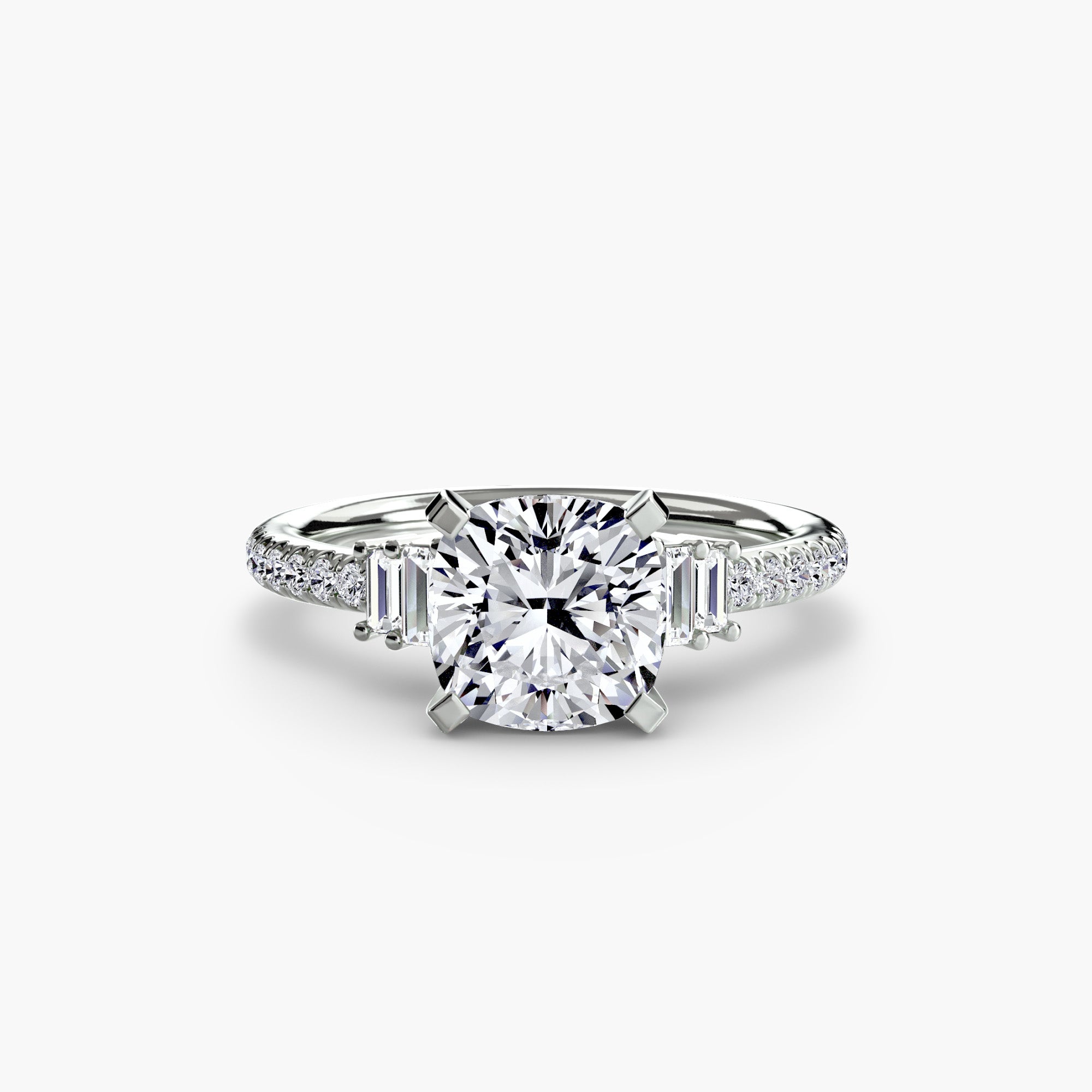 Inel de logodna Solitaire with Pavé IV