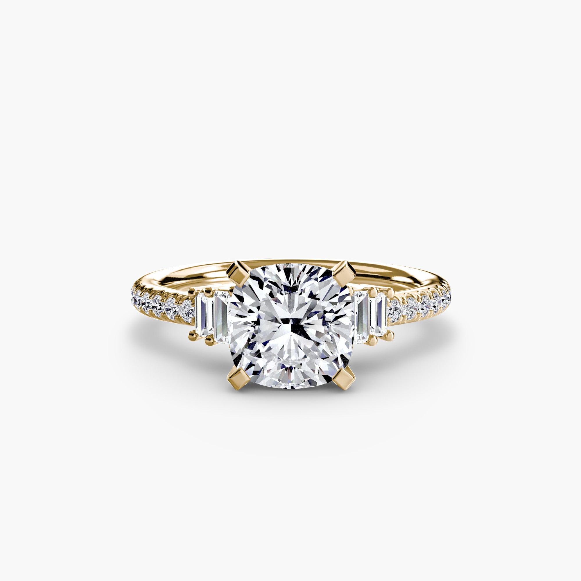 Inel de logodna Solitaire with Pavé IV