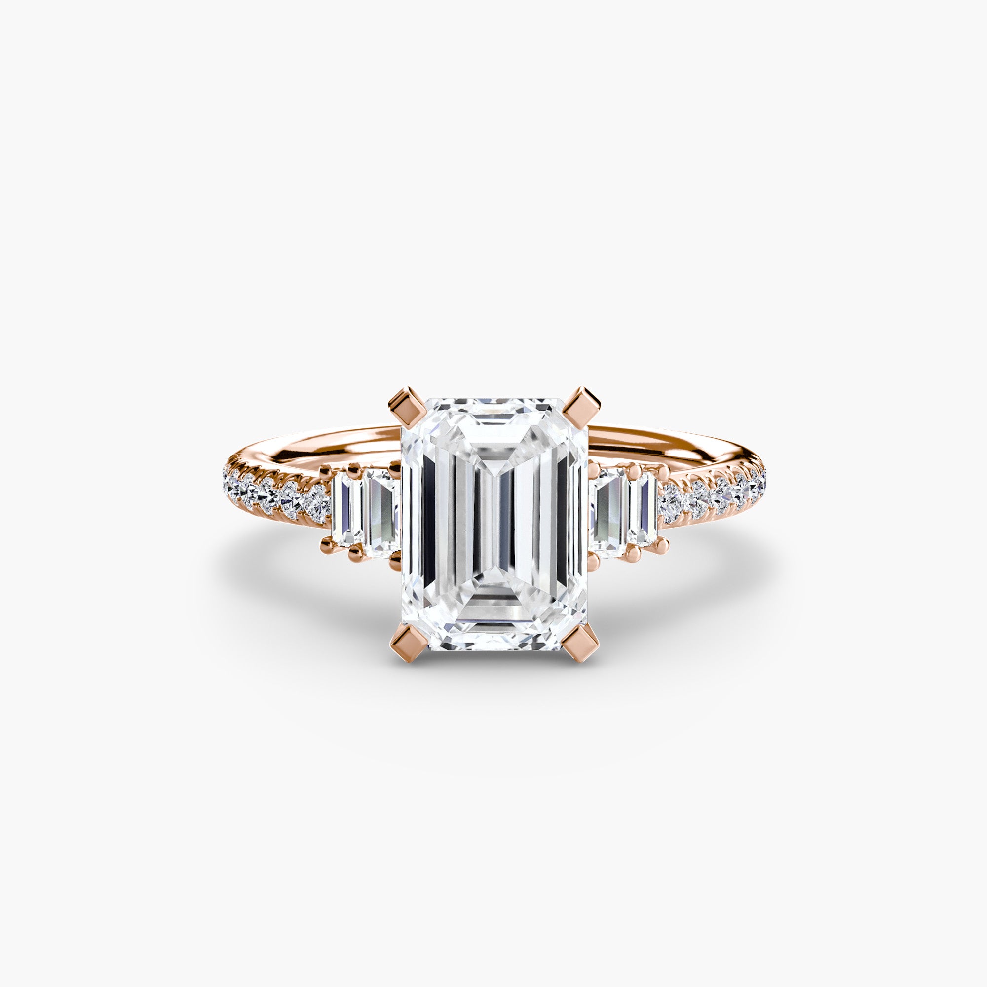 Inel de logodna Solitaire with Pavé IV