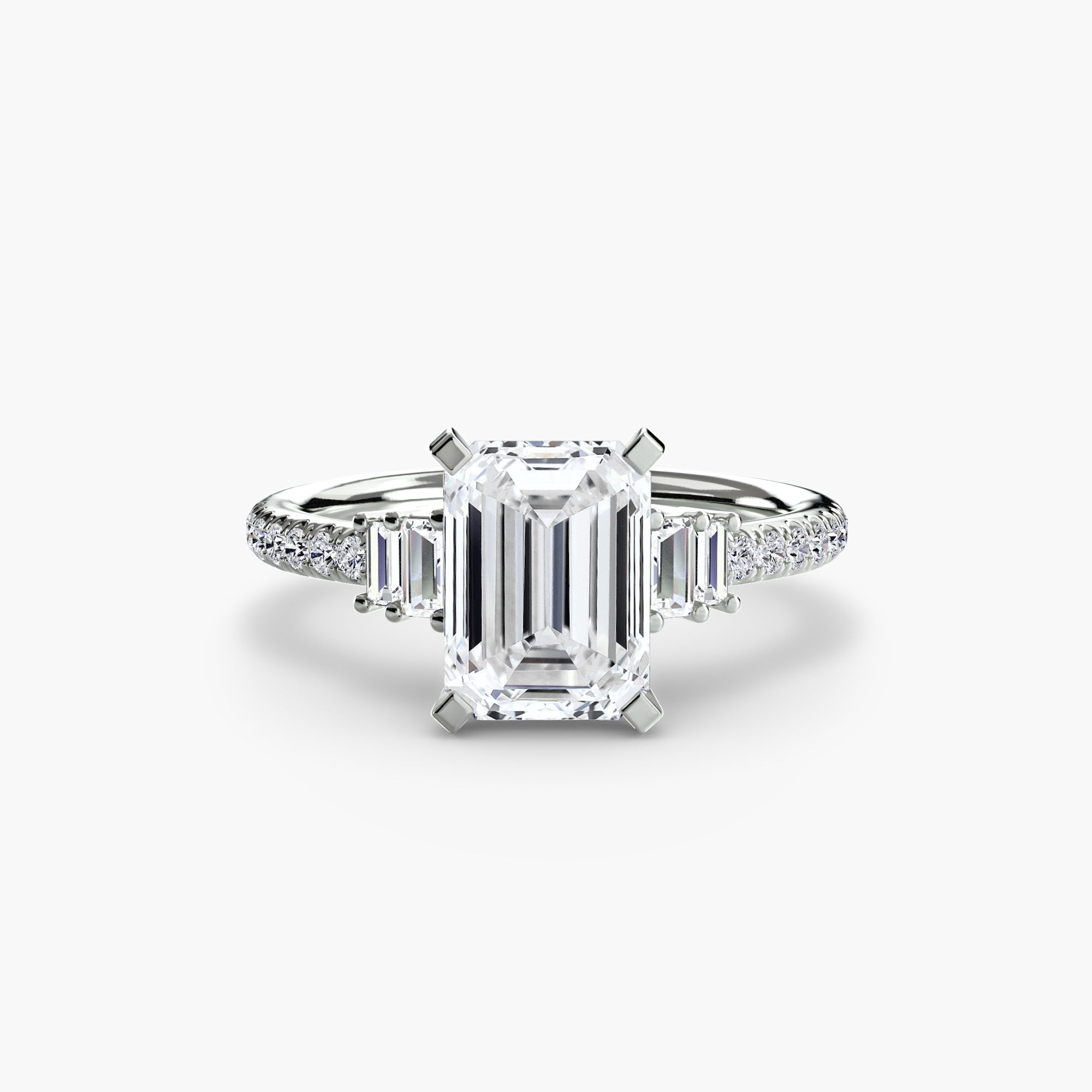 Inel de logodna Solitaire with Pavé IV
