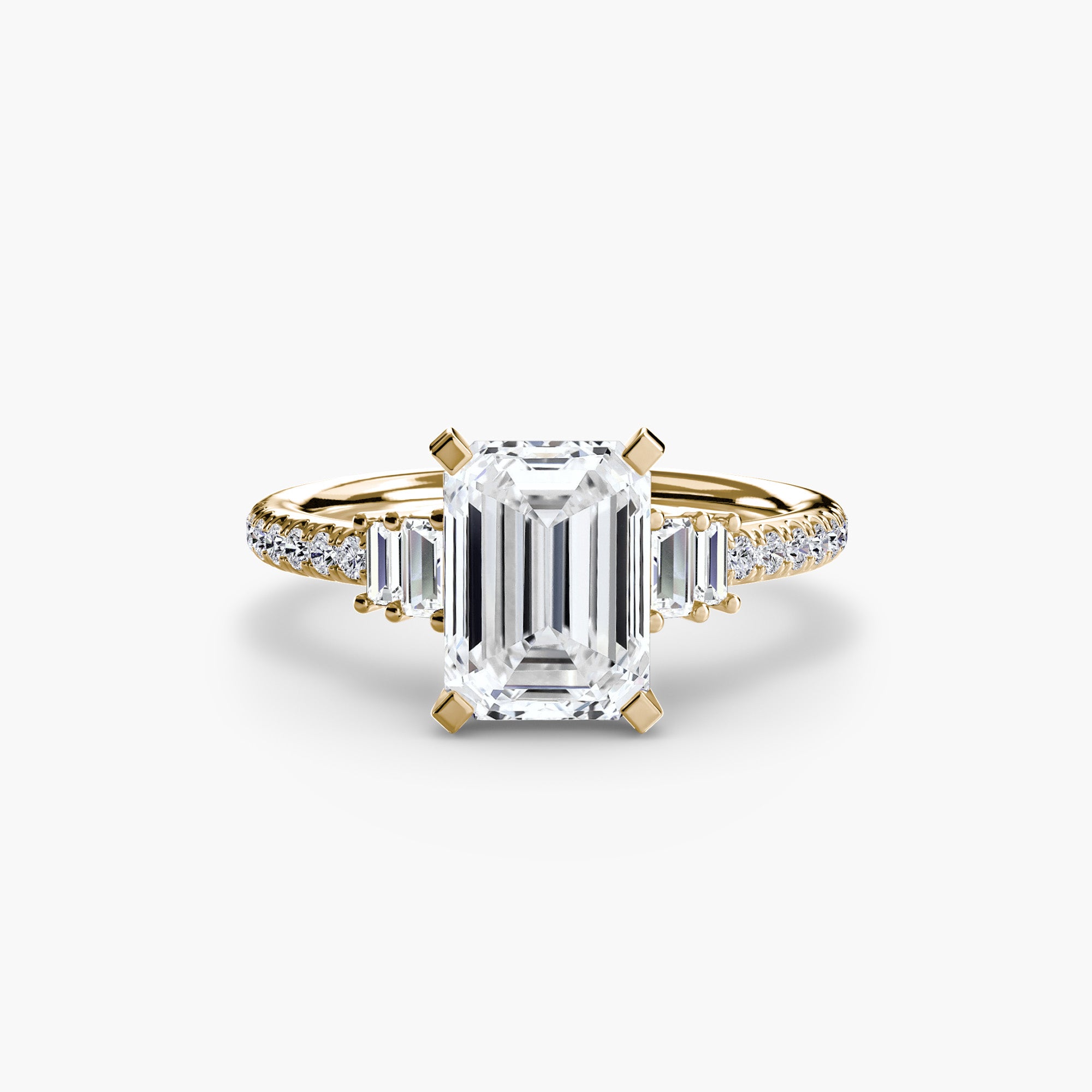 Inel de logodna Solitaire with Pavé IV