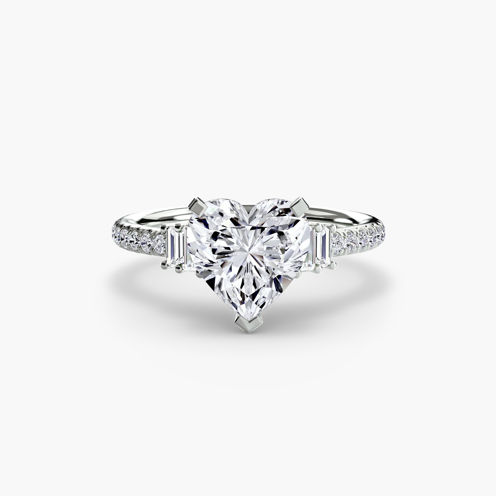 Inel de logodna Solitaire with Pavé IV
