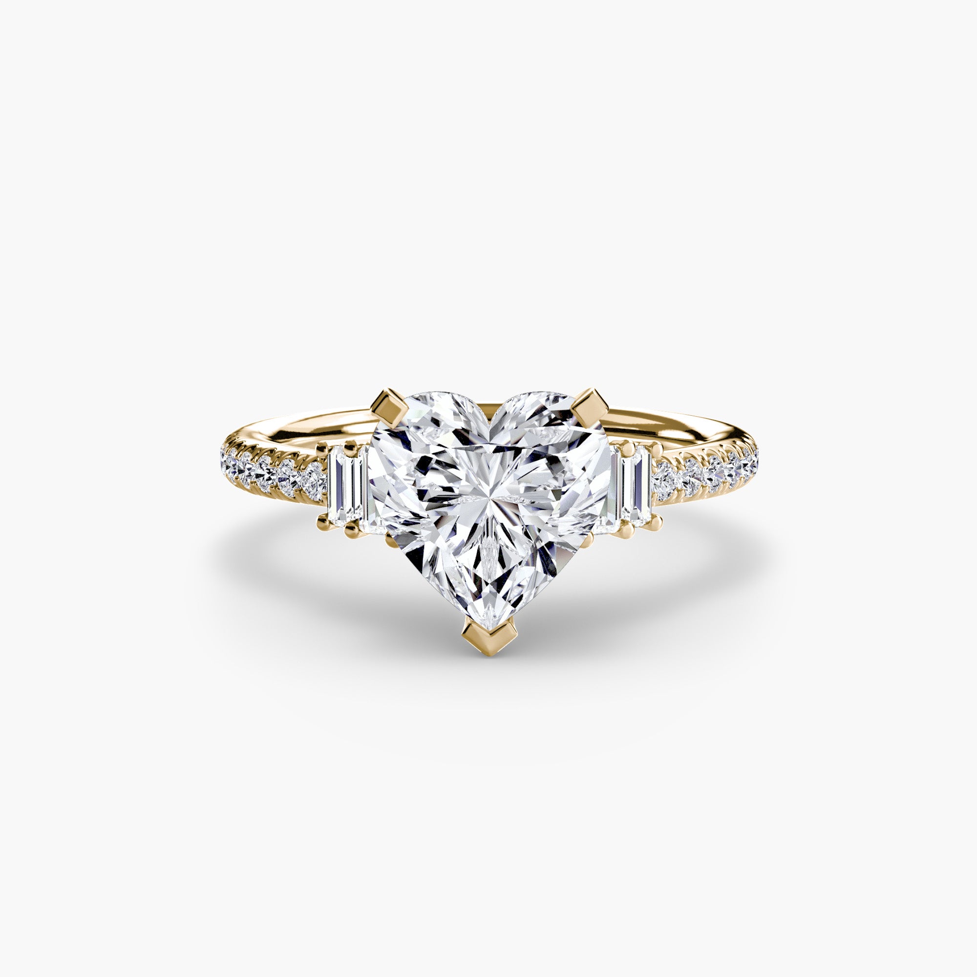 Inel de logodna Solitaire with Pavé IV