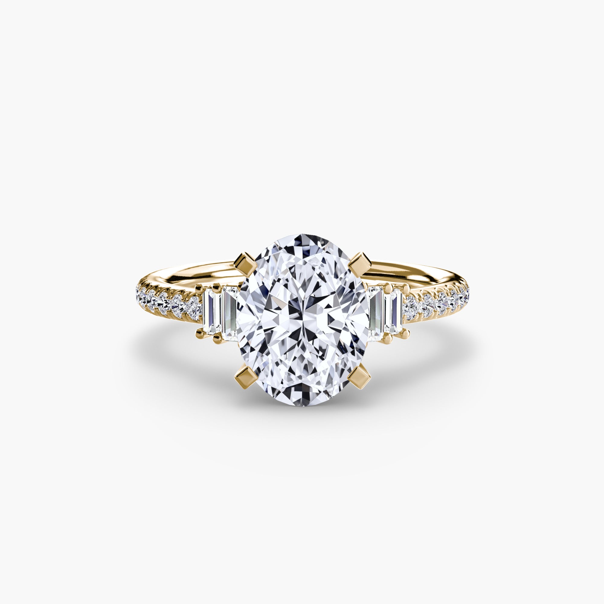 Inel de logodna Solitaire with Pavé IV