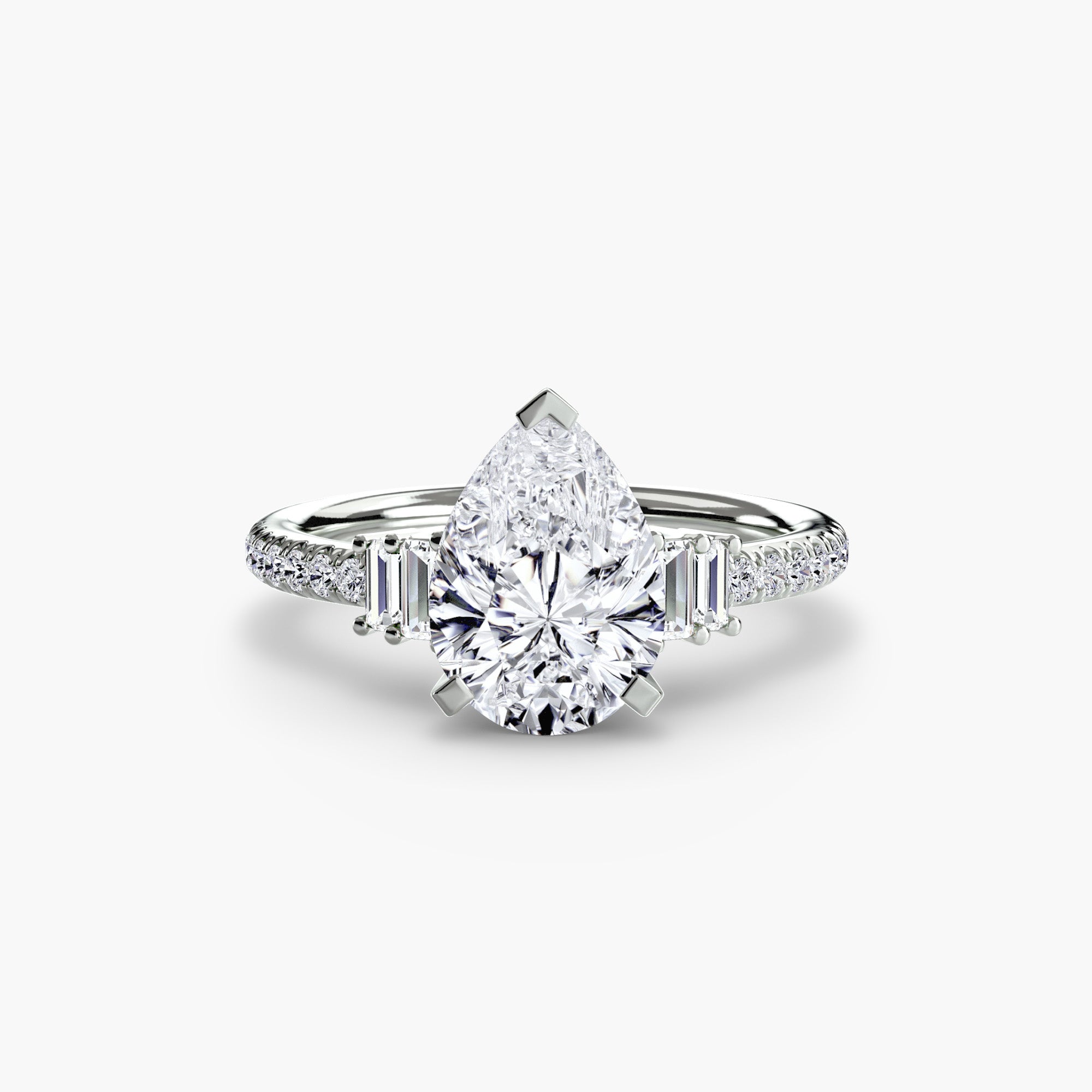 Inel de logodna Solitaire with Pavé IV