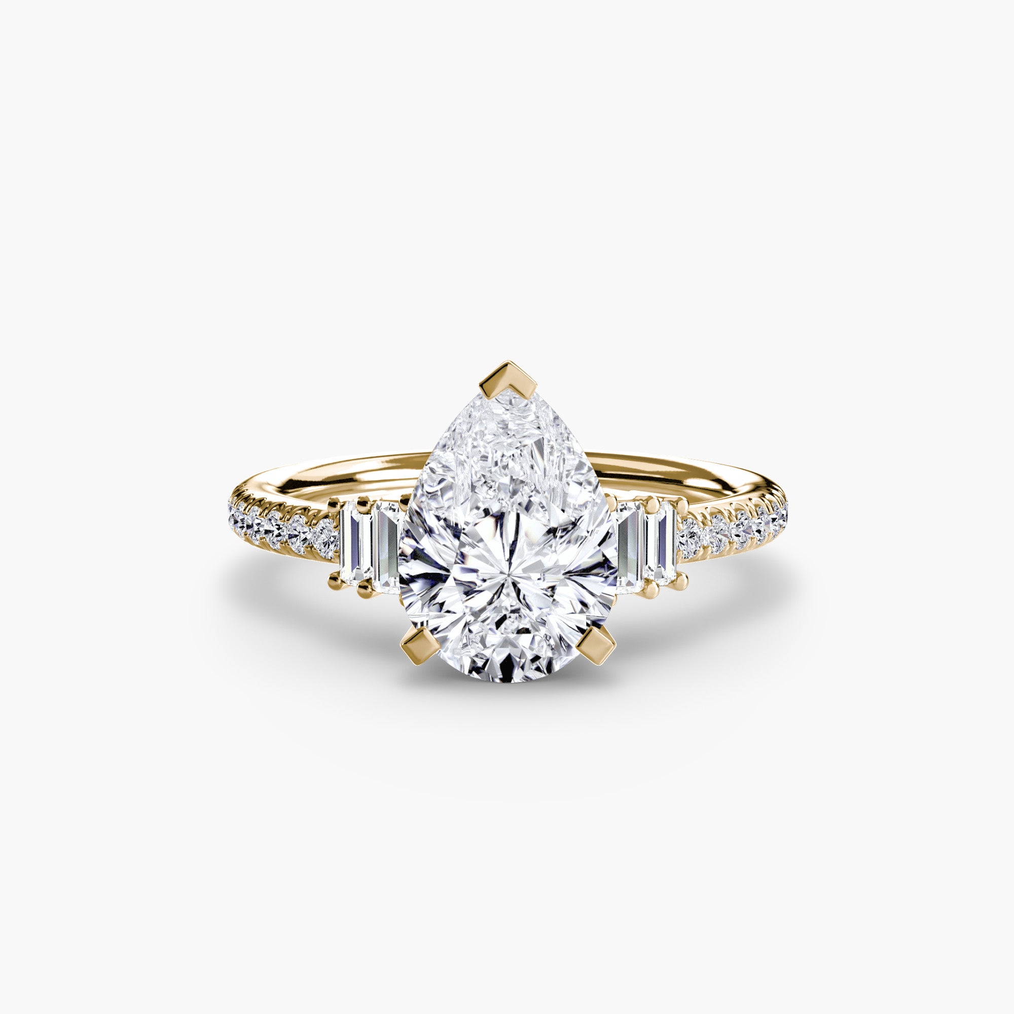 Inel de logodna Solitaire with Pavé IV