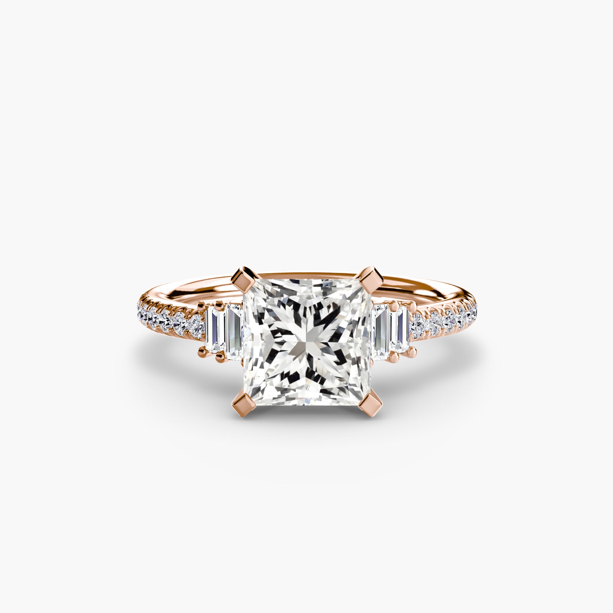Inel de logodna Solitaire with Pavé IV