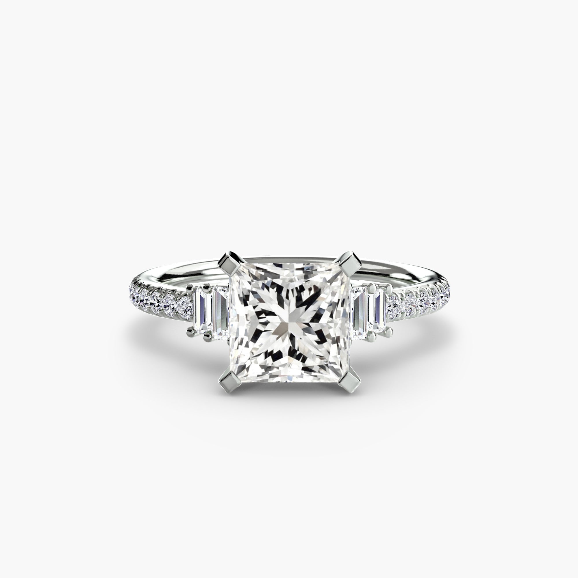 Inel de logodna Solitaire with Pavé IV