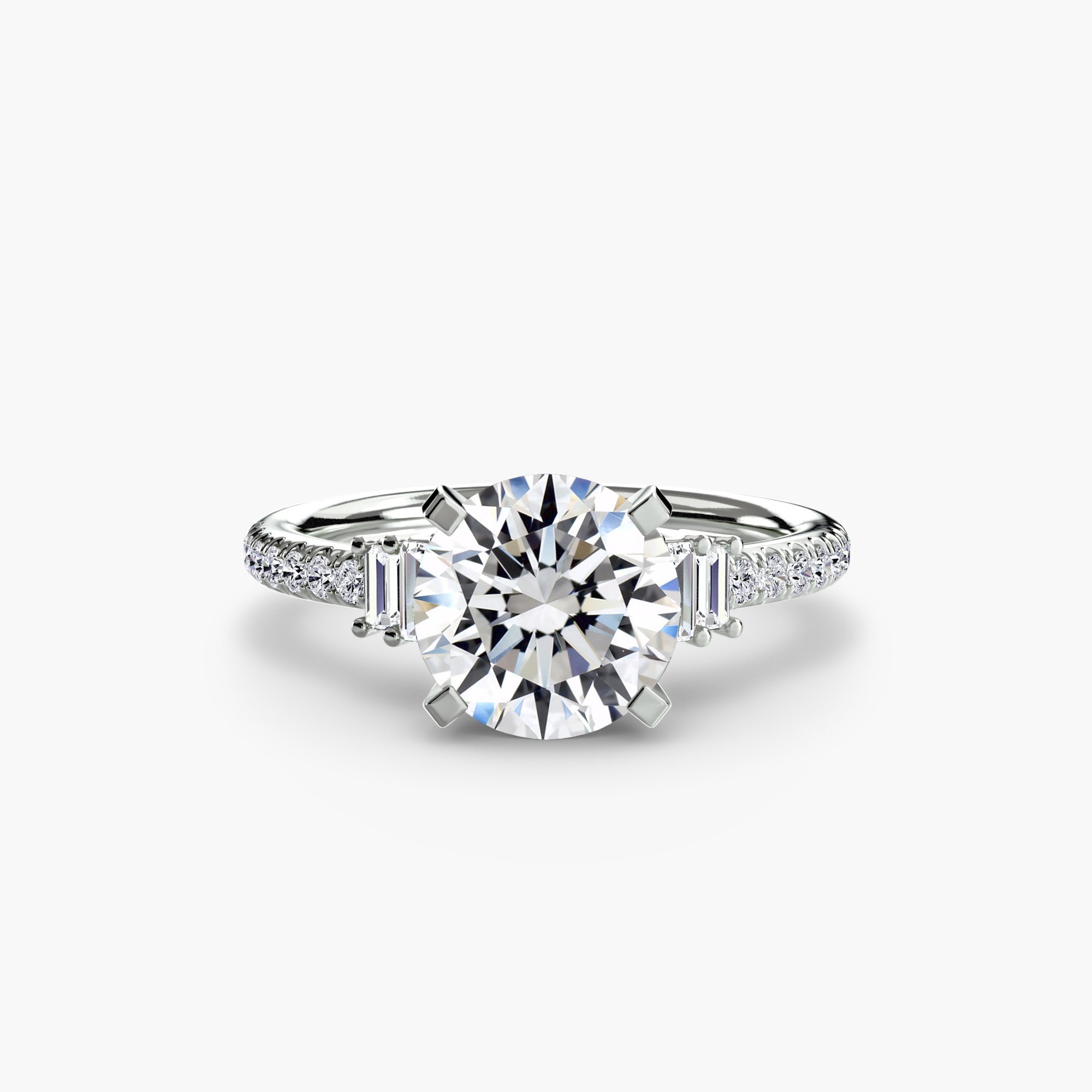 Inel de logodna Solitaire with Pavé IV