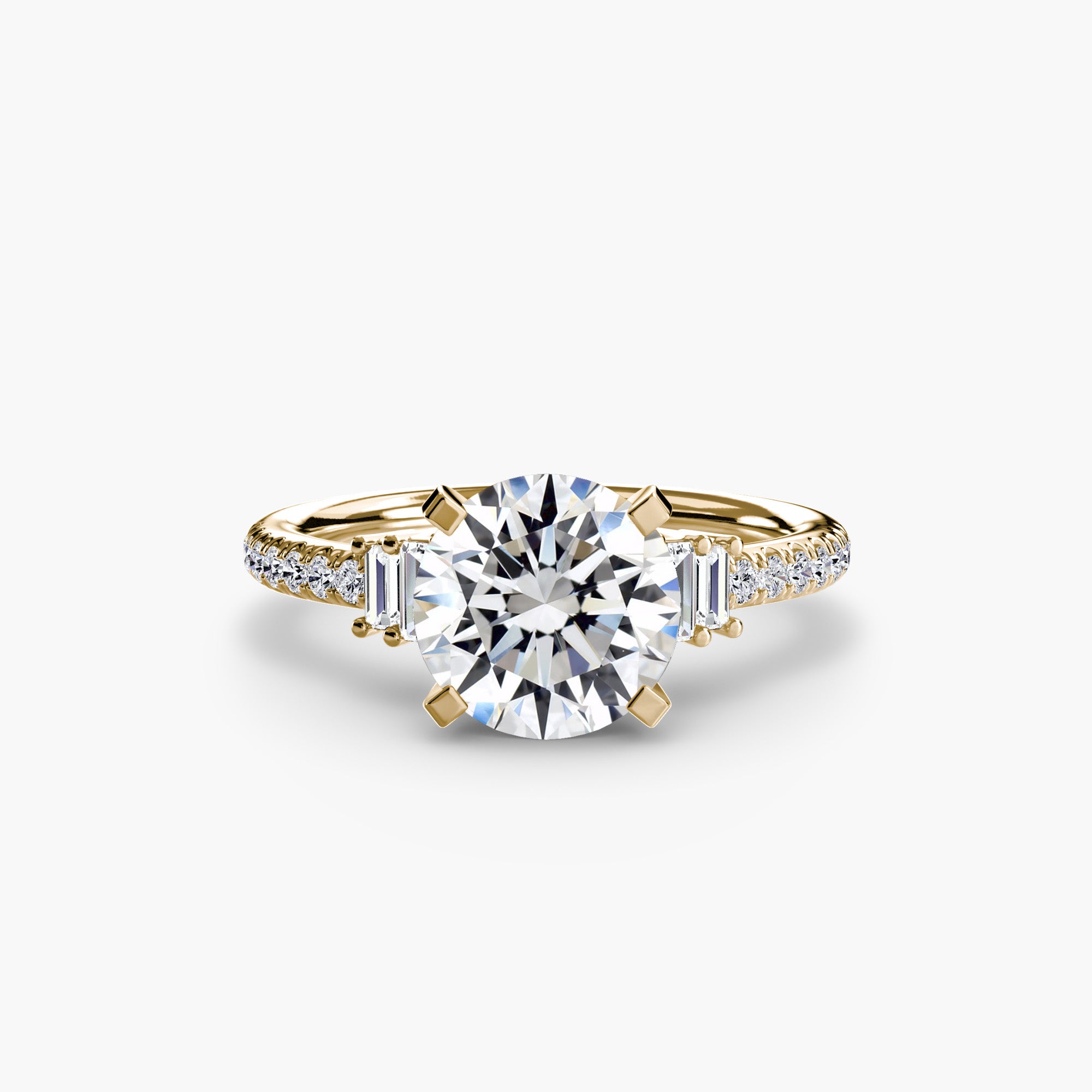 Inel de logodna Solitaire with Pavé IV