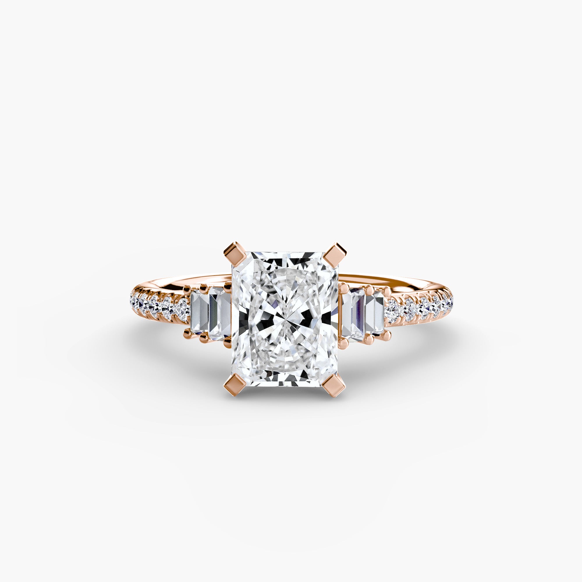 Inel de logodna Solitaire with Pavé IV