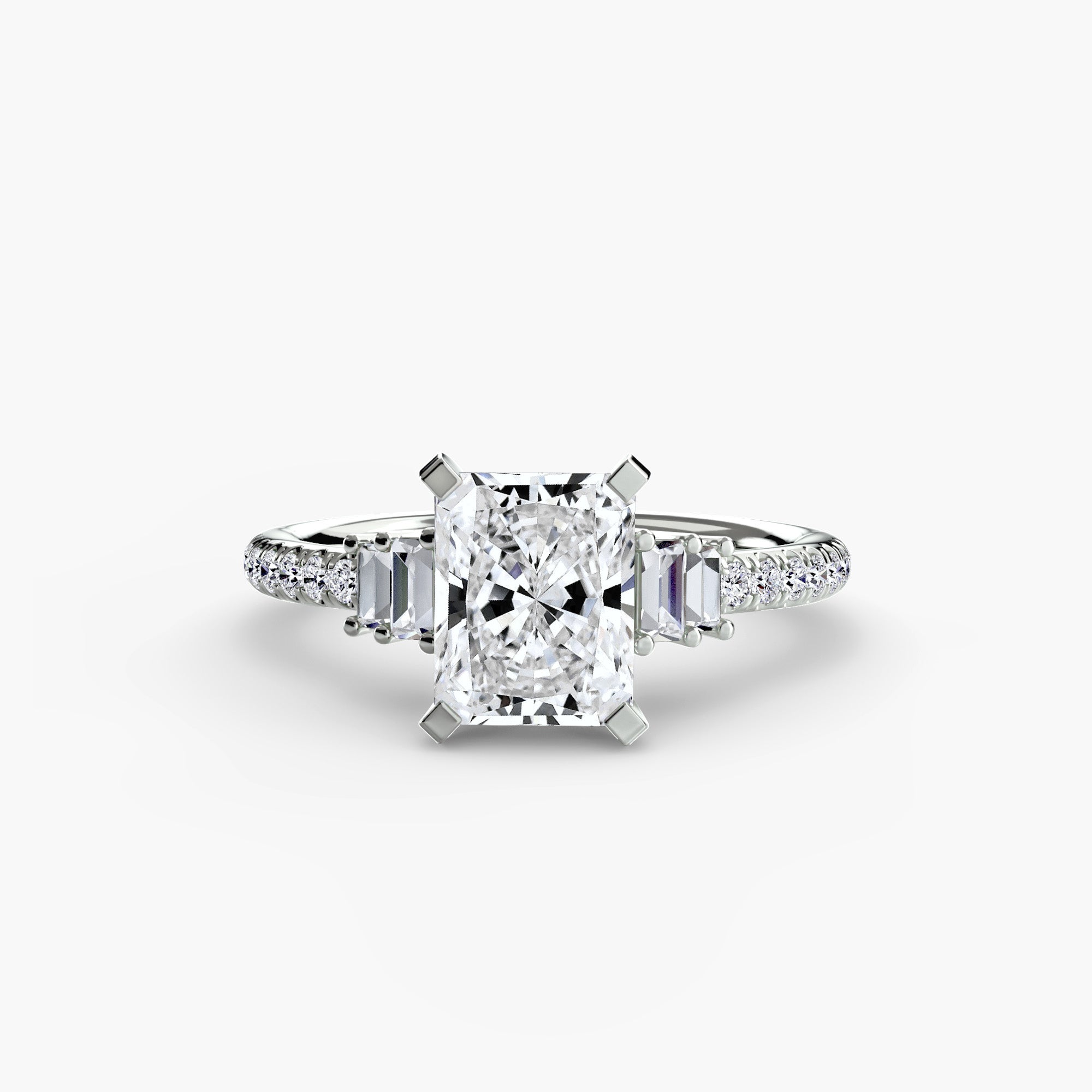Inel de logodna Solitaire with Pavé IV